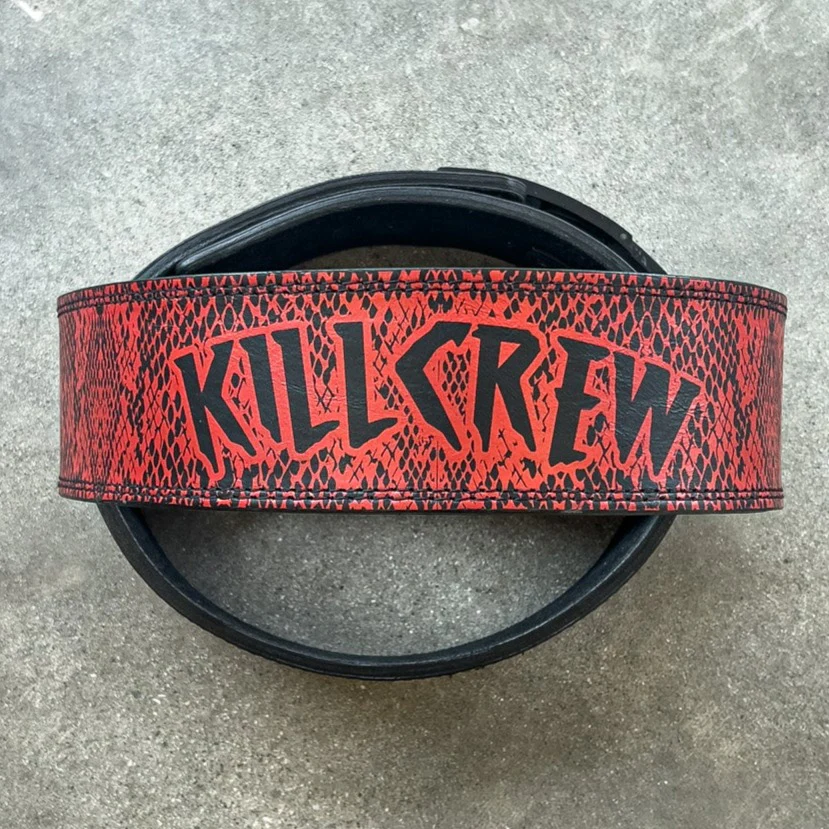 10MM LEVER BELT - SNAKE RED - Image 3