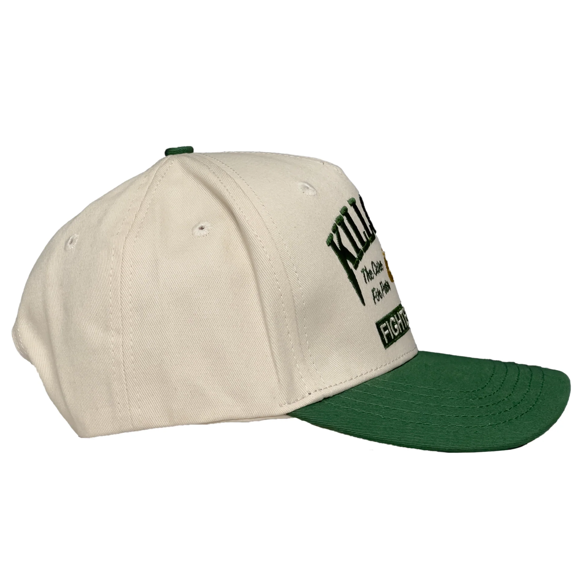 PAIN 5 PANEL SNAPBACK - CREAM / OLIVE - Image 2