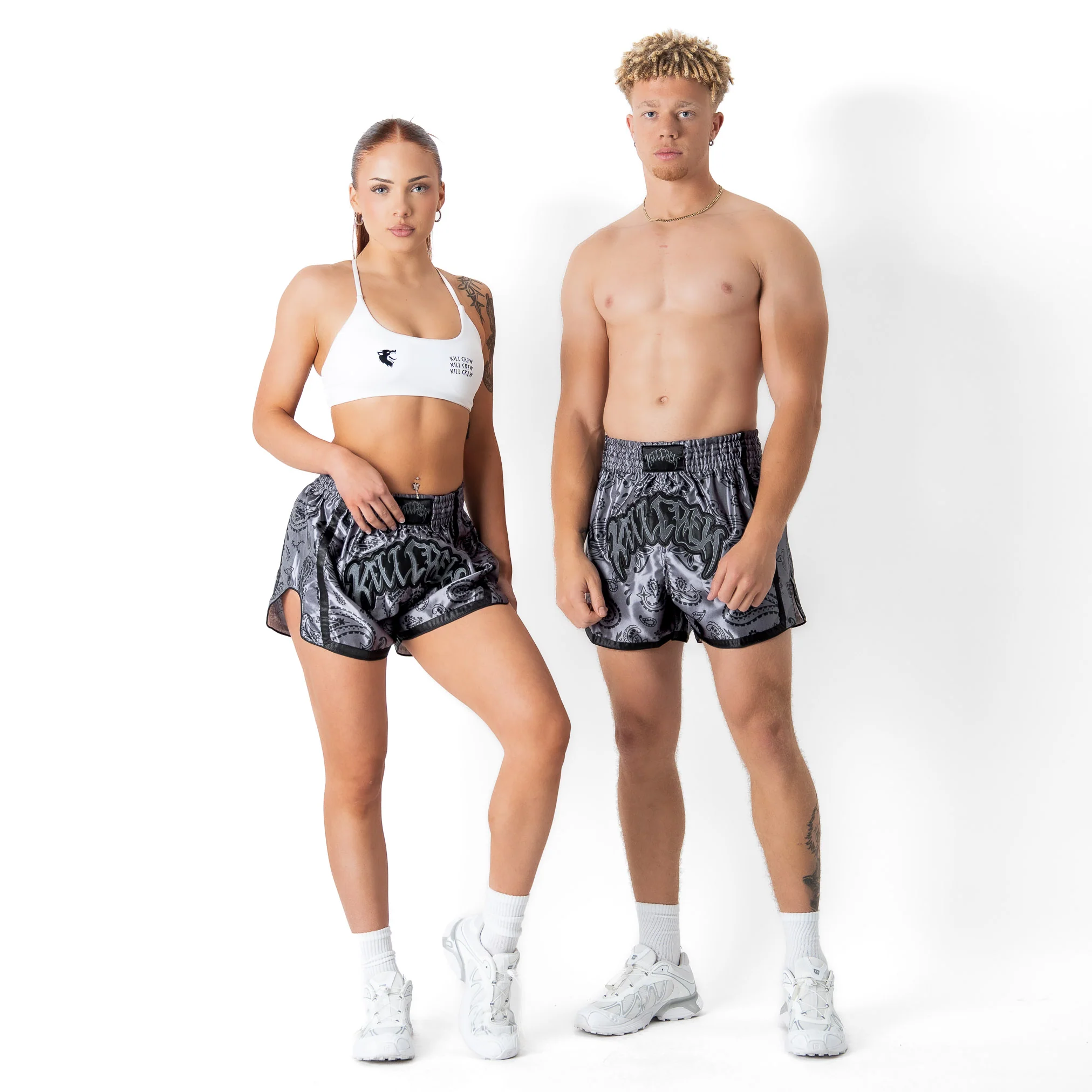BANDANA FIGHT SHORTS - BLACKOUT - Image 2