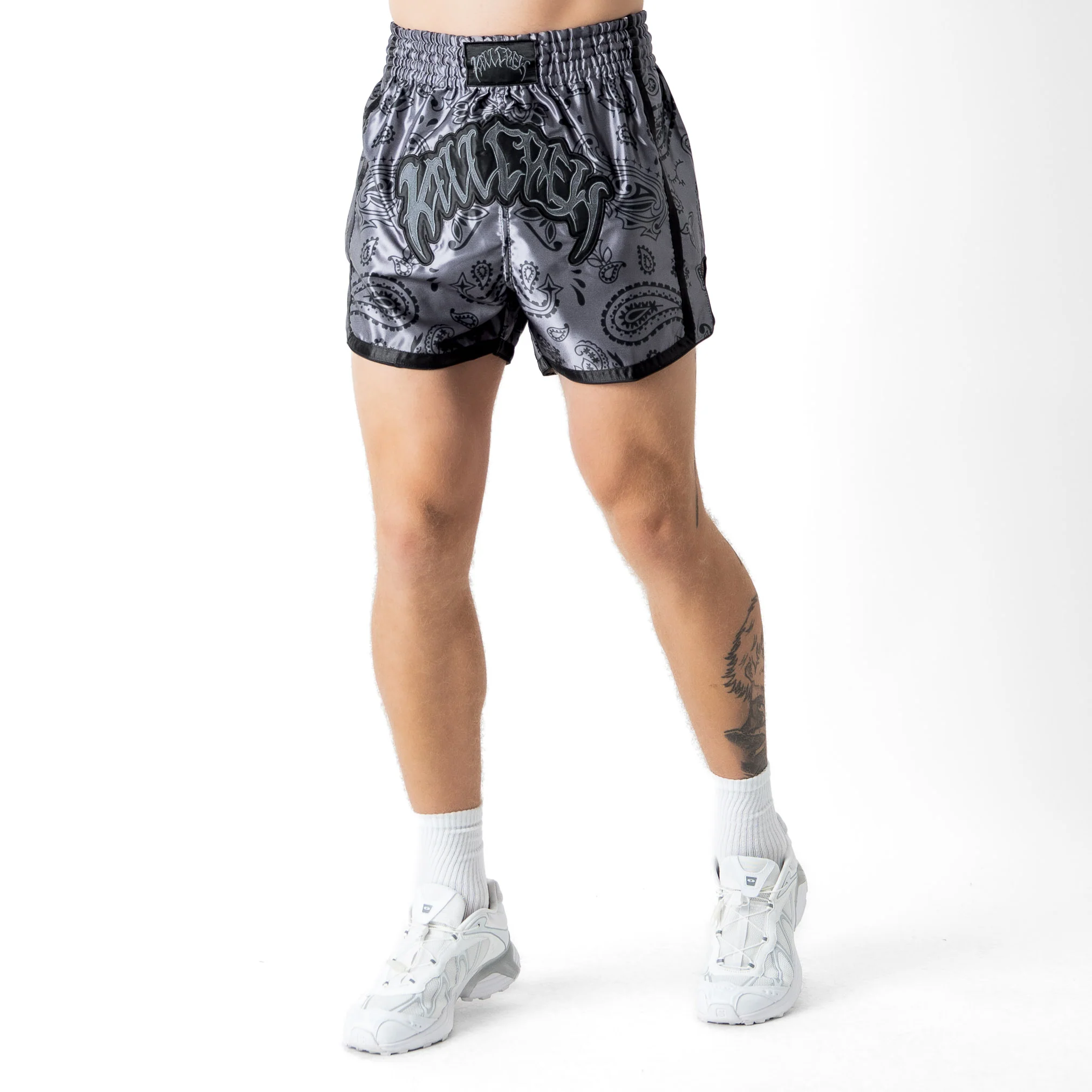 BANDANA FIGHT SHORTS - BLACKOUT - Image 3