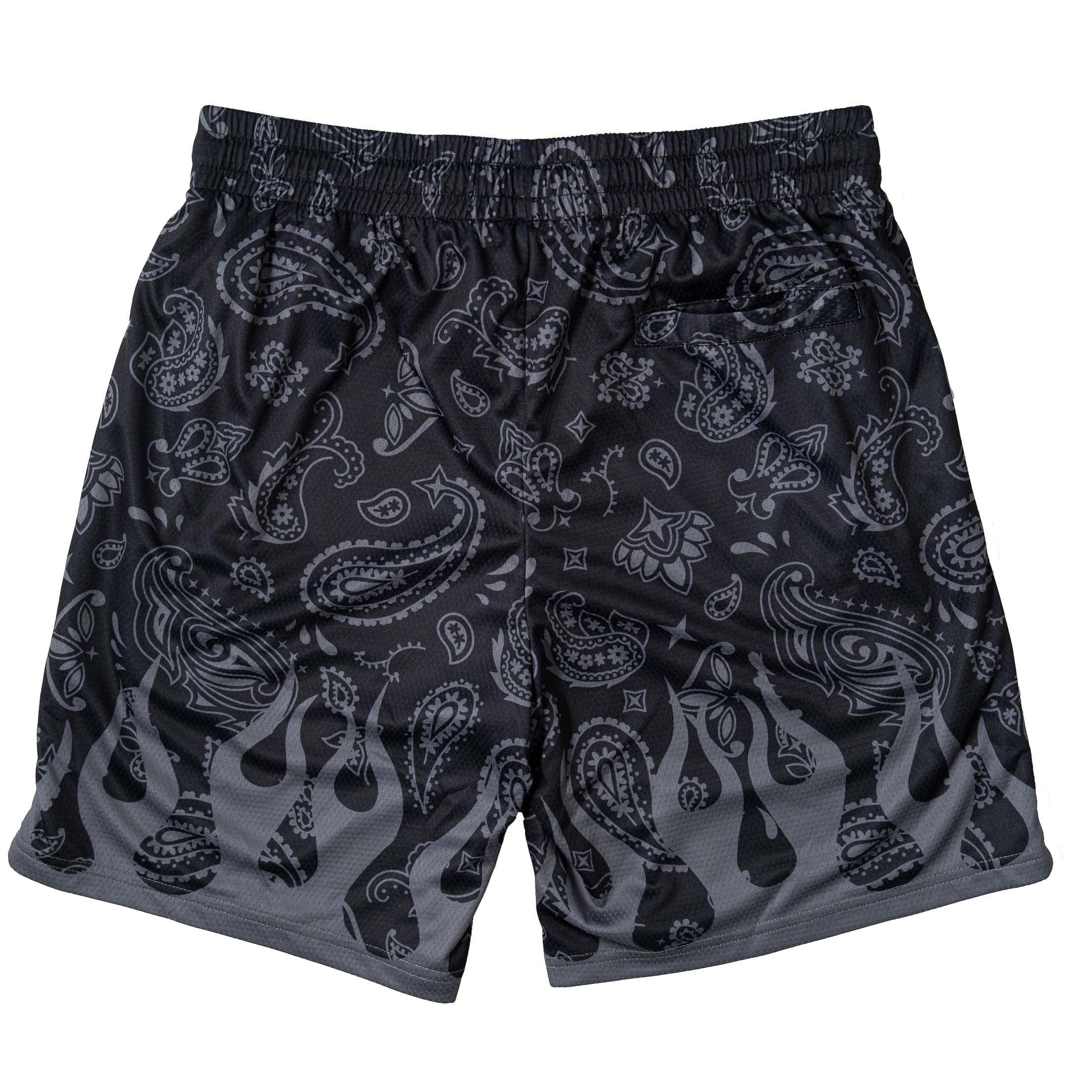 RELAXED CUT SHORTS BANDANA FLAME - BLACKOUT - Image 7