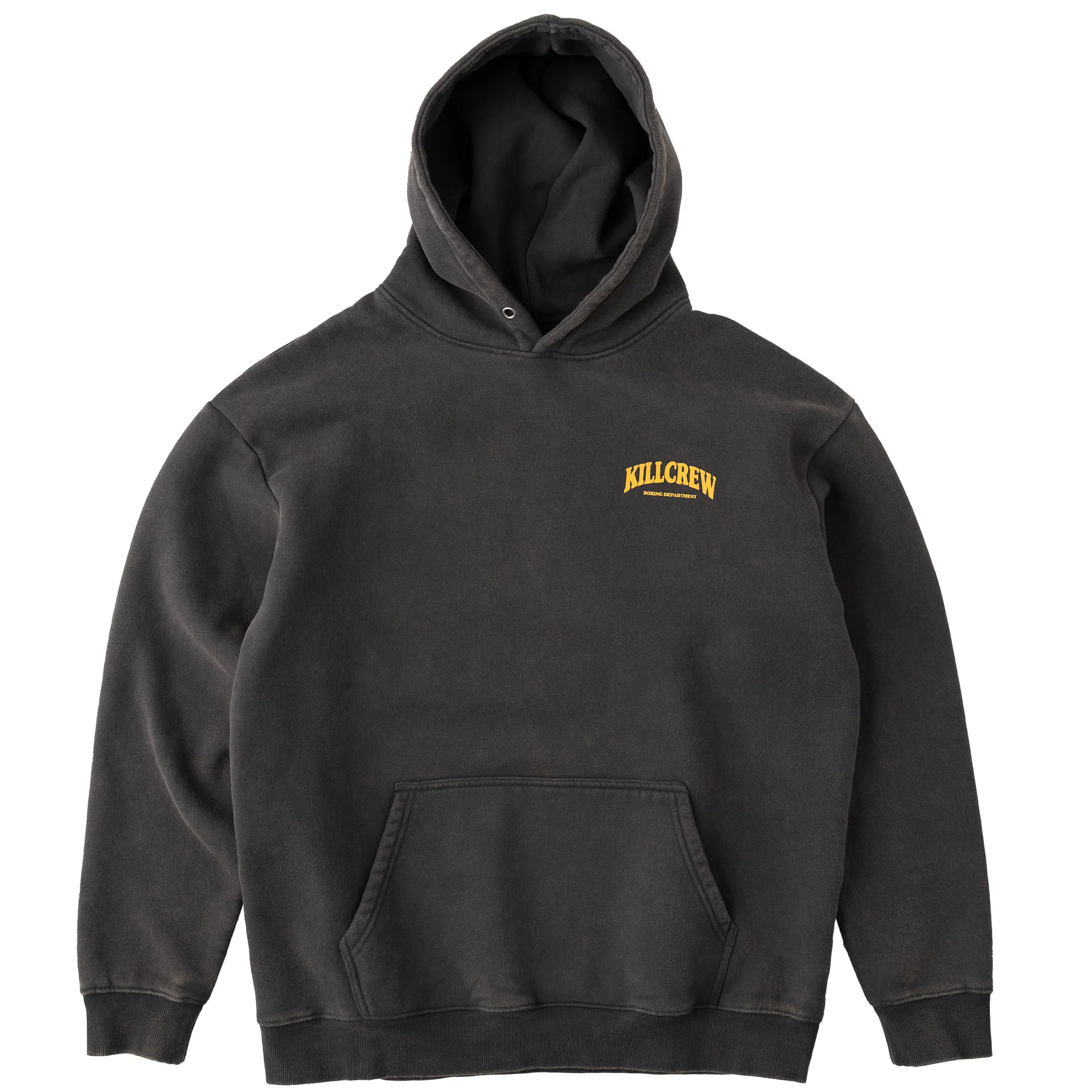 OVERSIZED LUX BOXING DEPARTMENT HOODIE - GUNMETAL / GOLD - Image 2