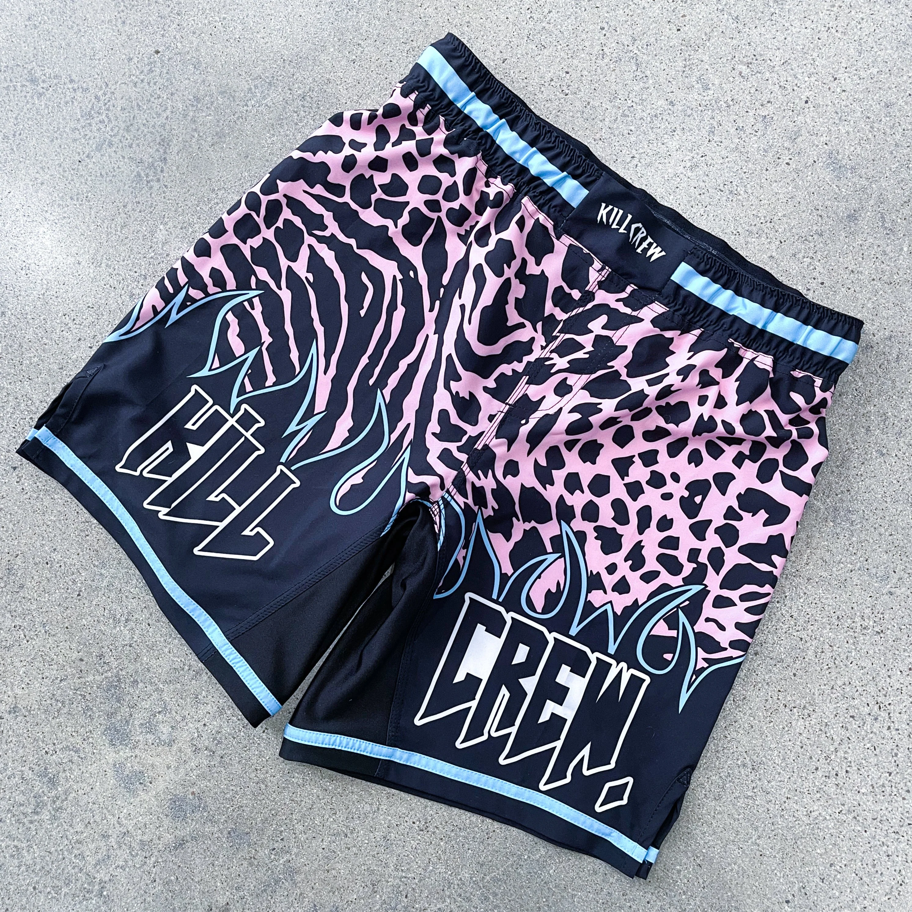 BSEM FIGHT SHORTS (RELAXED CUT) - BLUE / PINK - Image 2