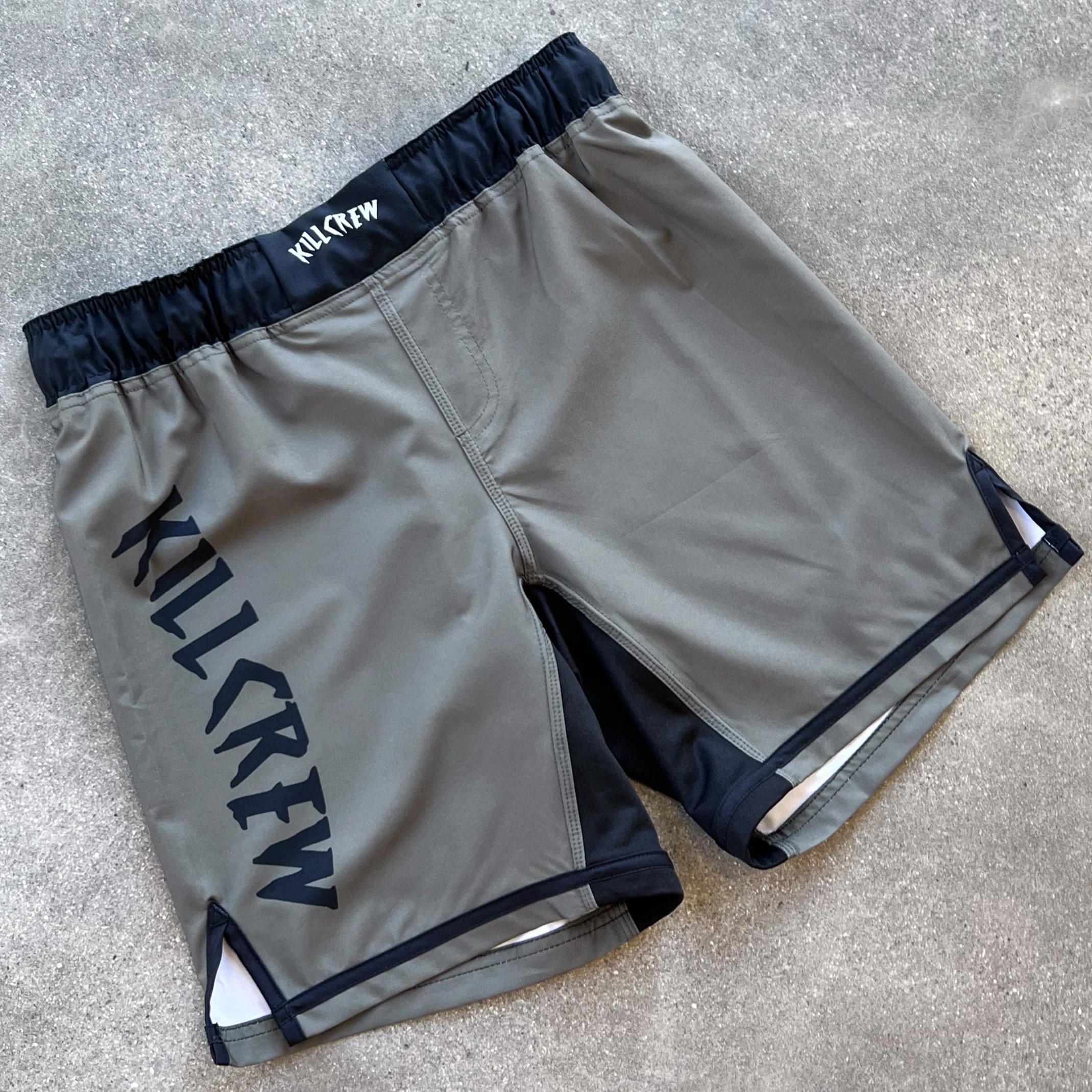 BSEM FIGHT SHORTS (RELAXED CUT) - OLIVE - Image 2