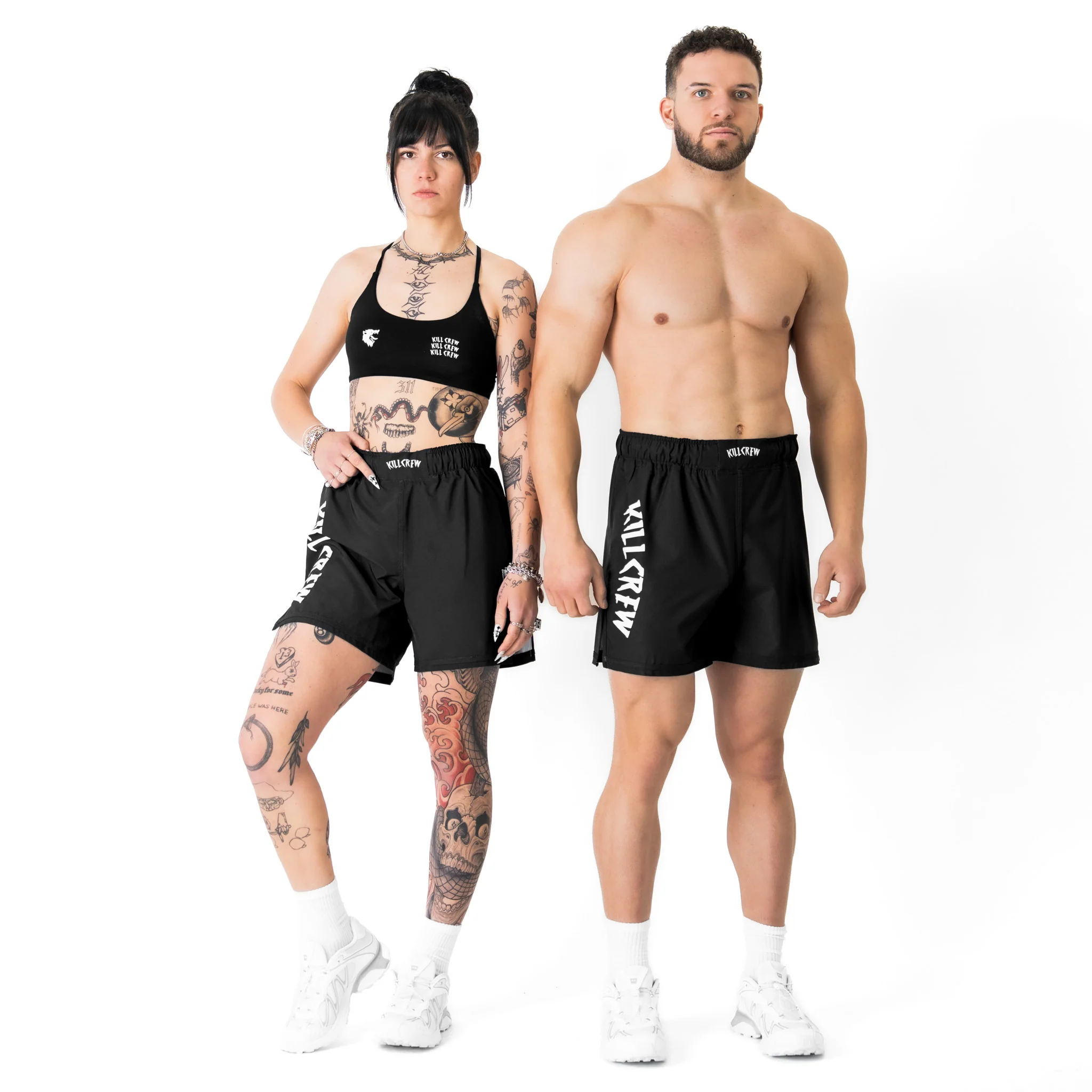 BSEM FIGHT SHORTS (THAI CUT) - BLACK - Image 2