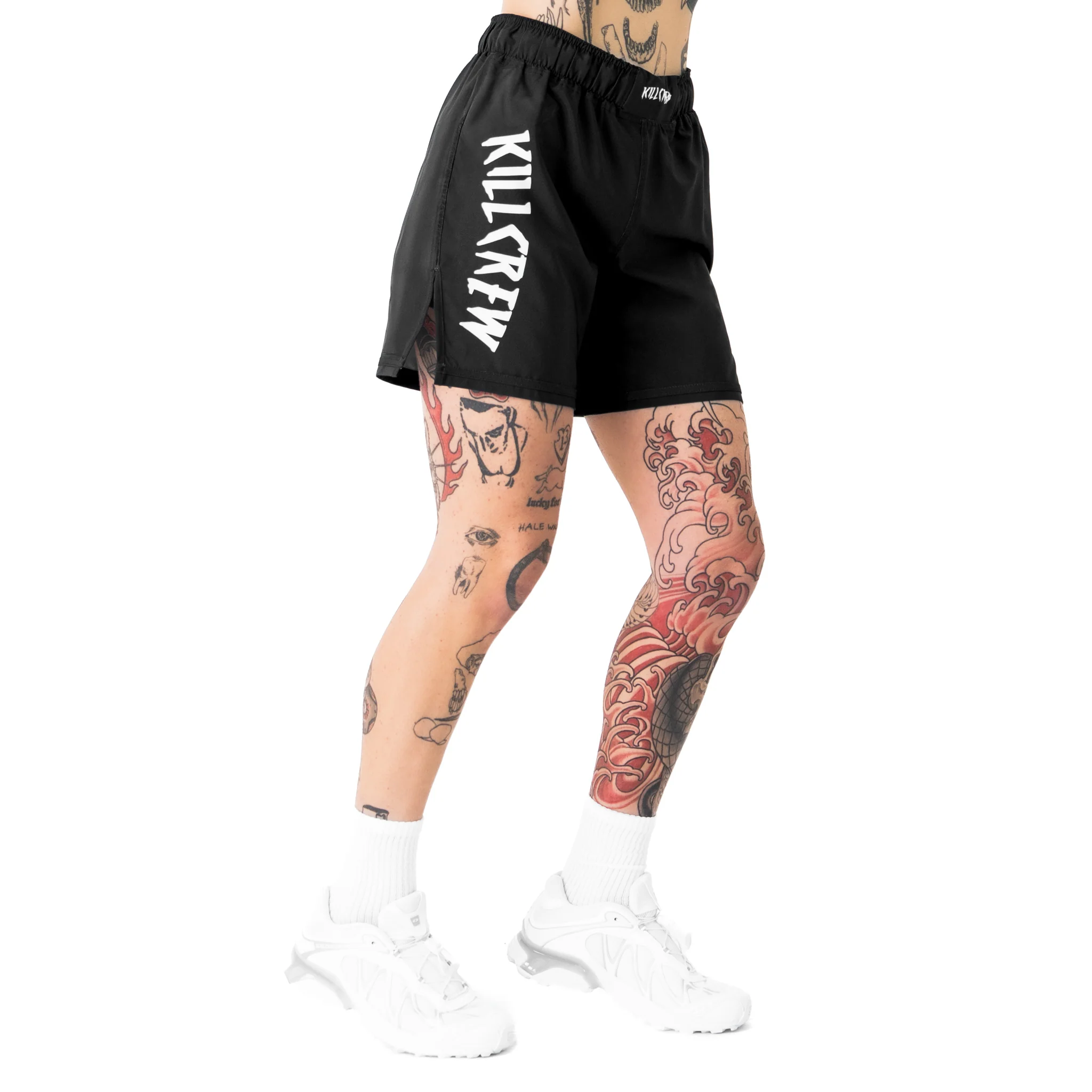 BSEM FIGHT SHORTS (THAI CUT) - BLACK - Image 5