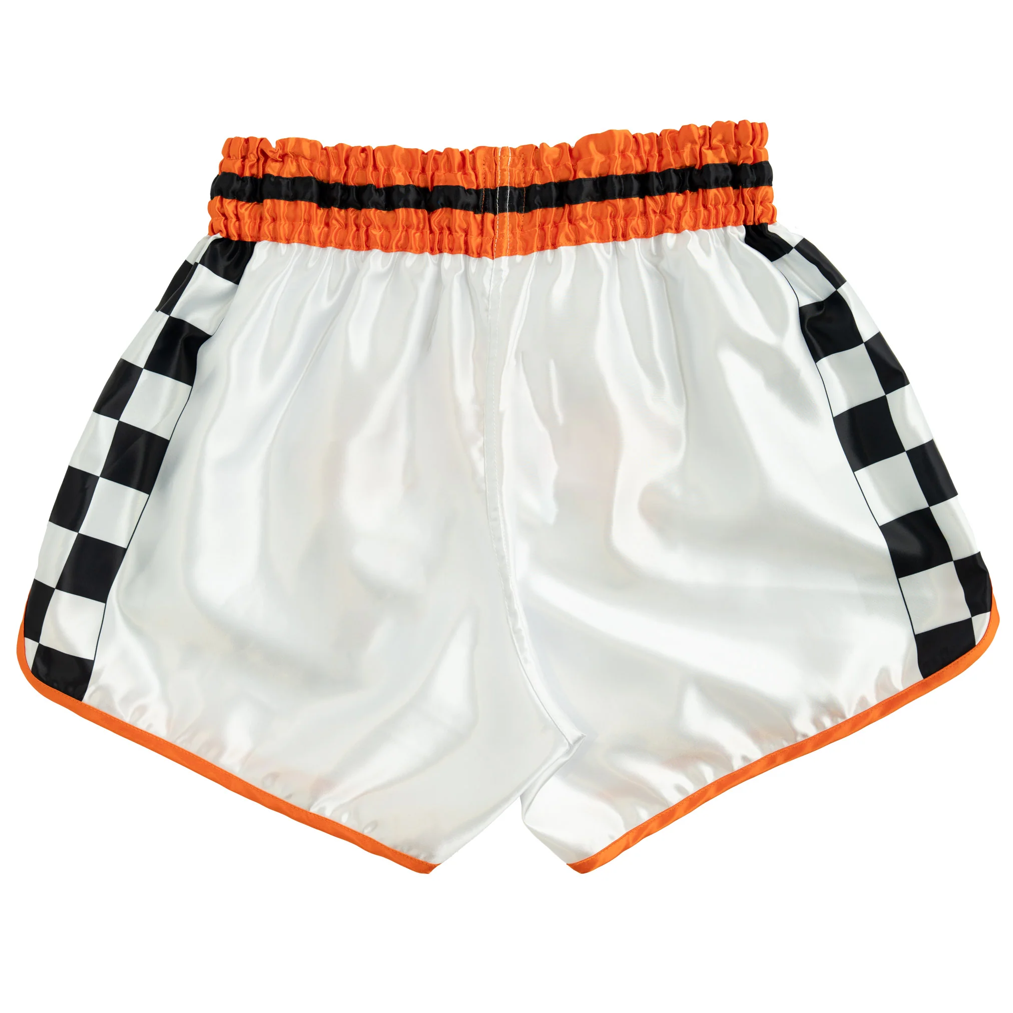 CHECKER FIGHT SHORT - ORANGE - Image 7