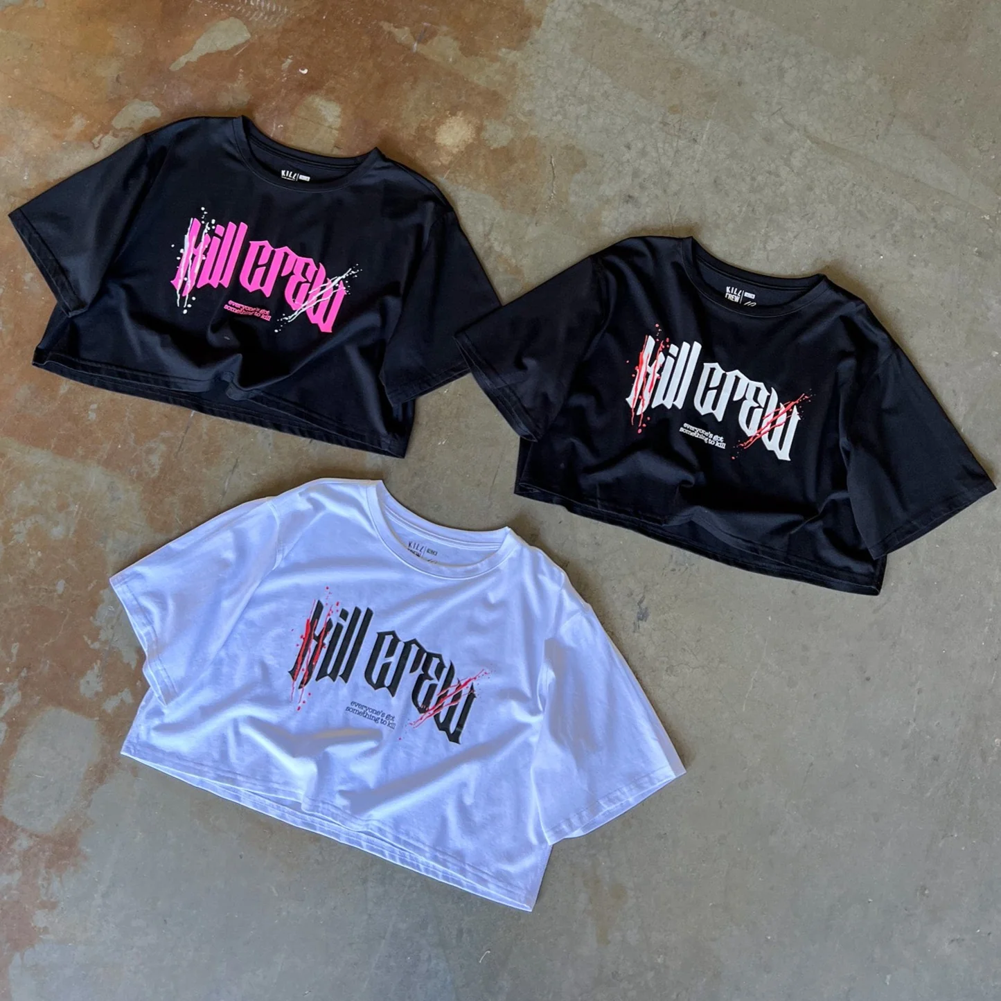 CLASSIC CROP TOP - BLACK / WHITE - Image 4