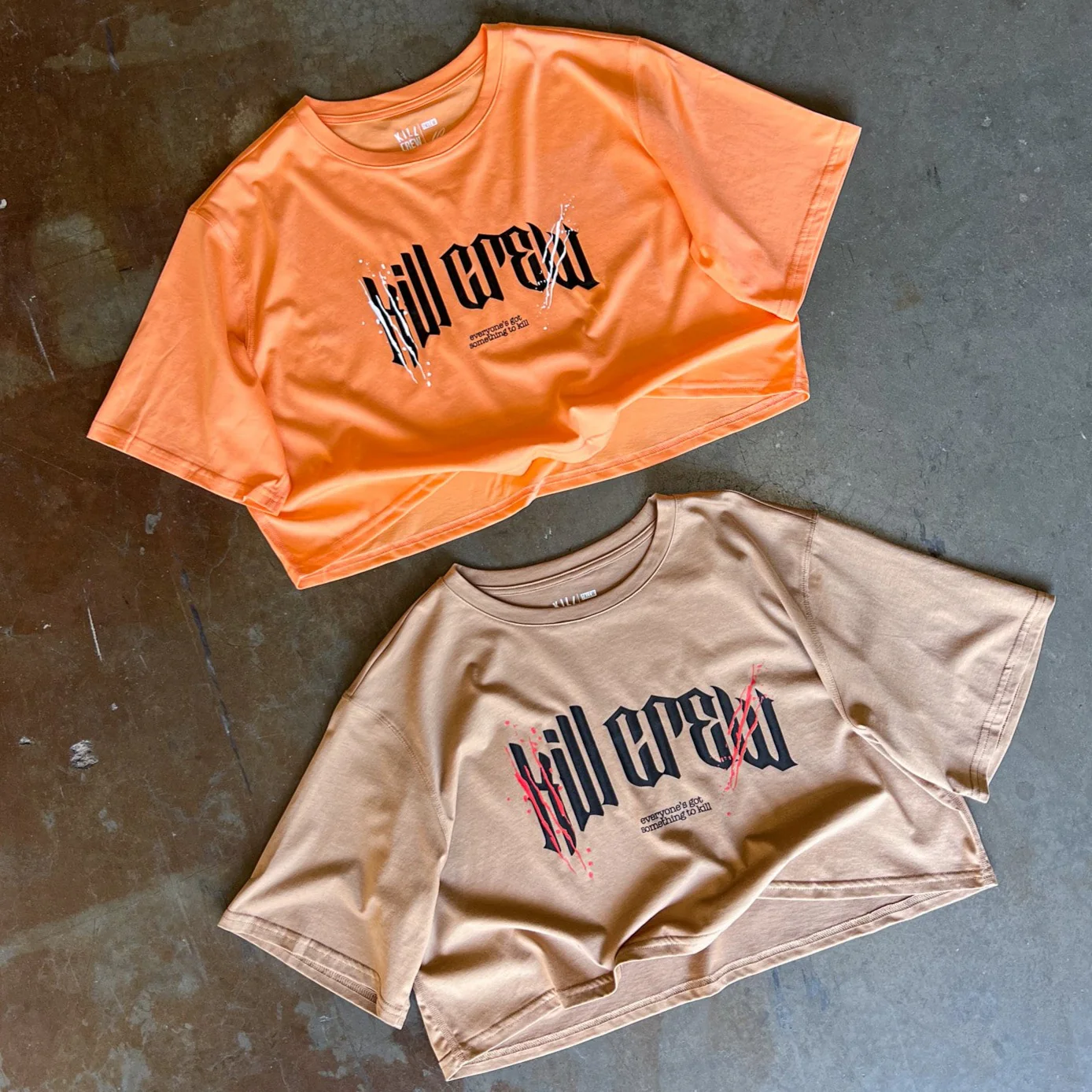 CLASSIC CROP TOP - SAND / BLACK - Image 4