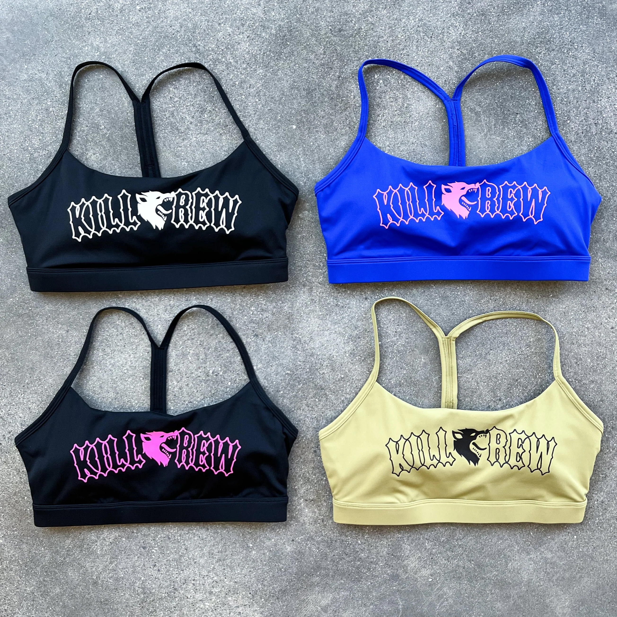 CLASSIC SPORTS BRA - BLUE / PINK - Image 4