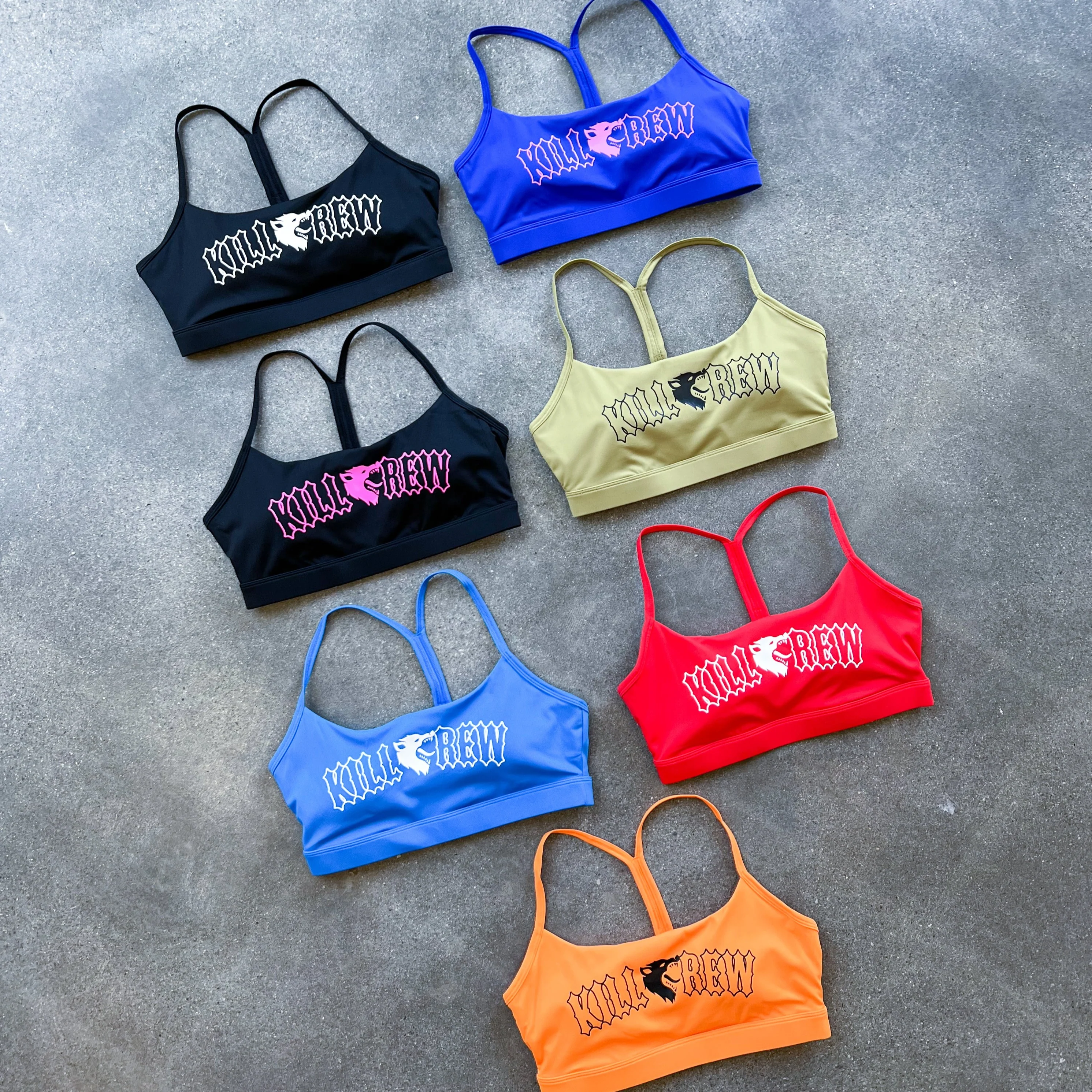 CLASSIC SPORTS BRA - BLUE / WHITE - Image 5