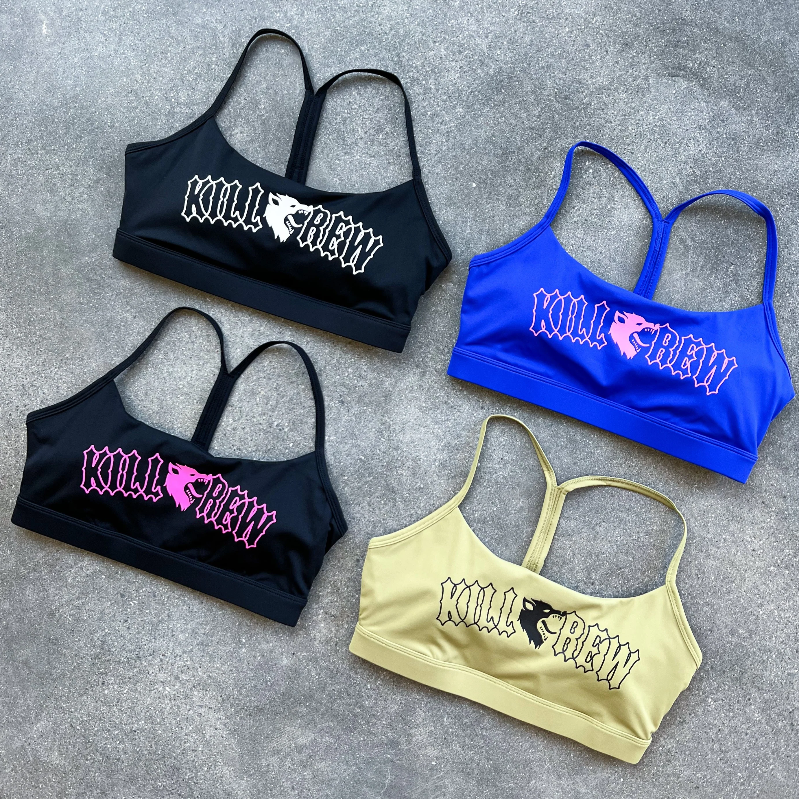 CLASSIC SPORTS BRA - OLIVE / BLACK - Image 6