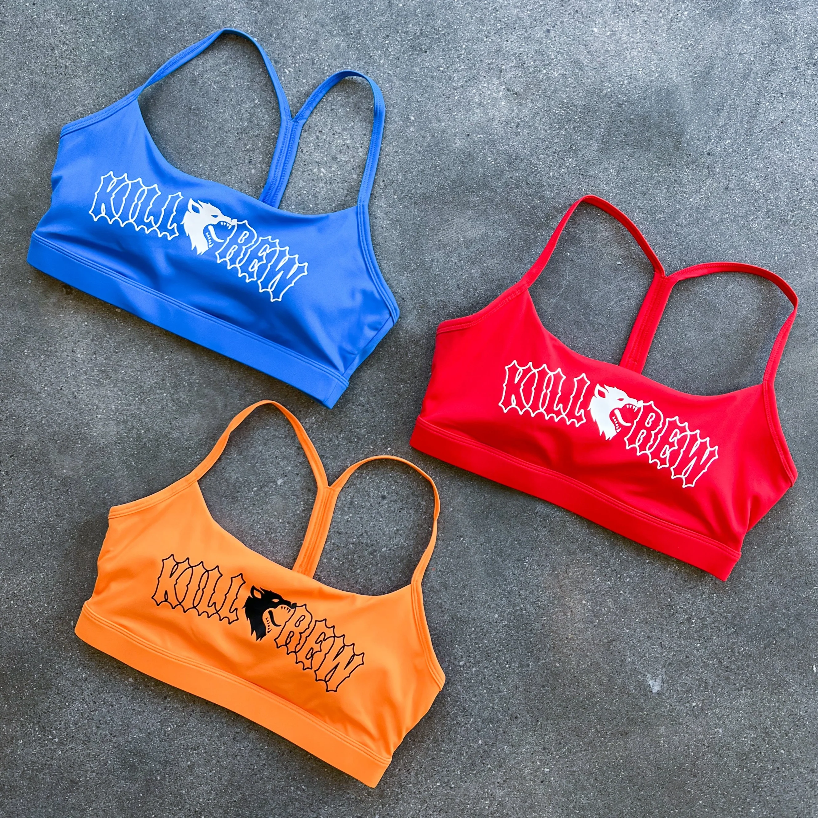 CLASSIC SPORTS BRA - ORANGE / BLACK - Image 5