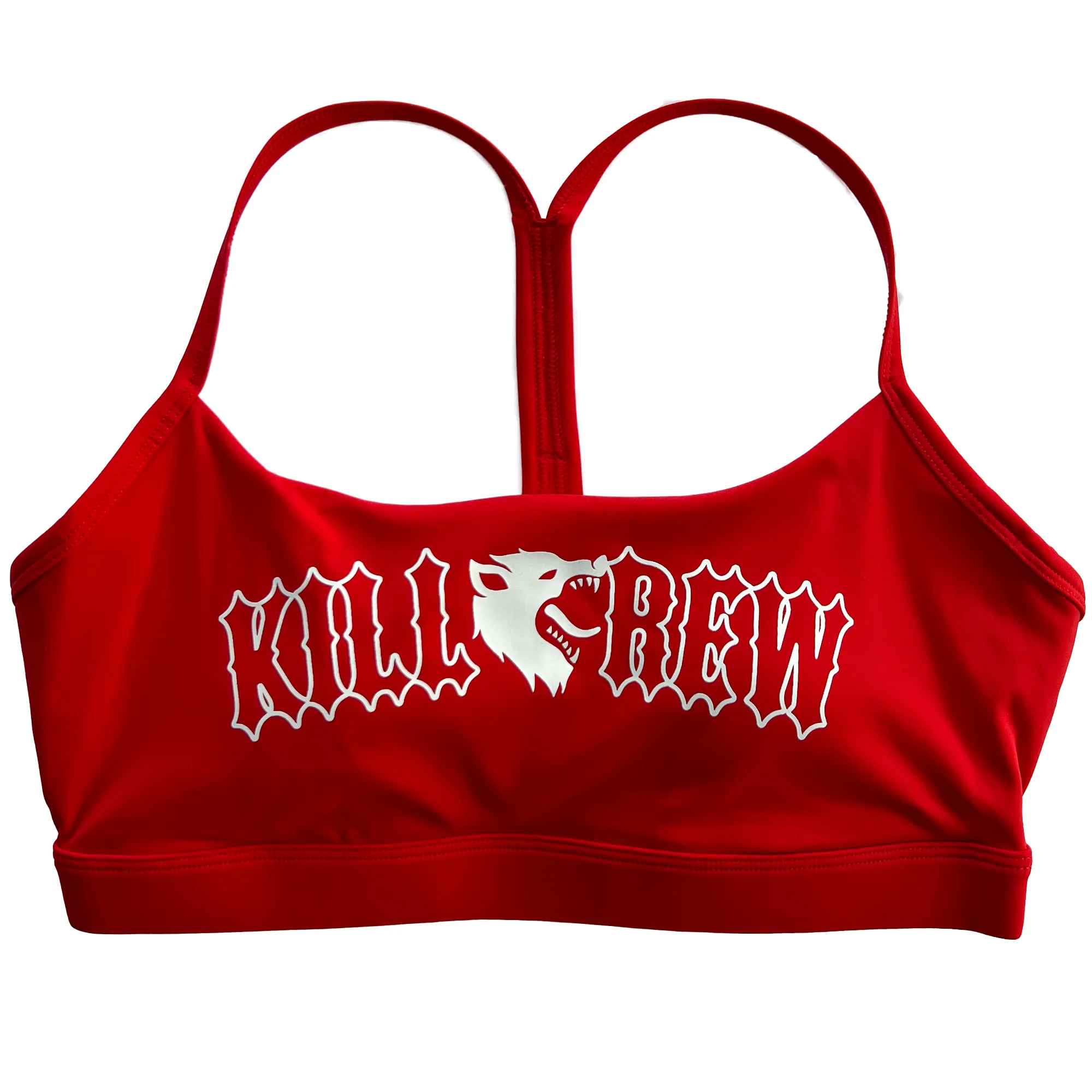 CLASSIC SPORTS BRA - RED / WHITE - Image 3