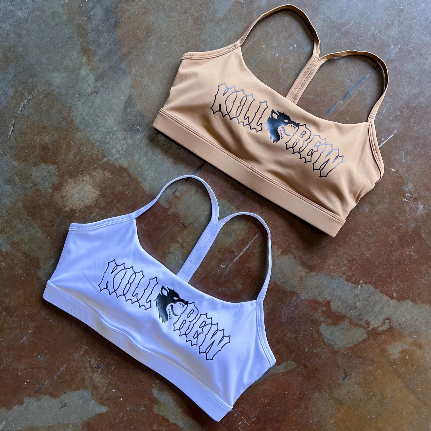 CLASSIC SPORTS BRA - TAN / BLACK - Image 5
