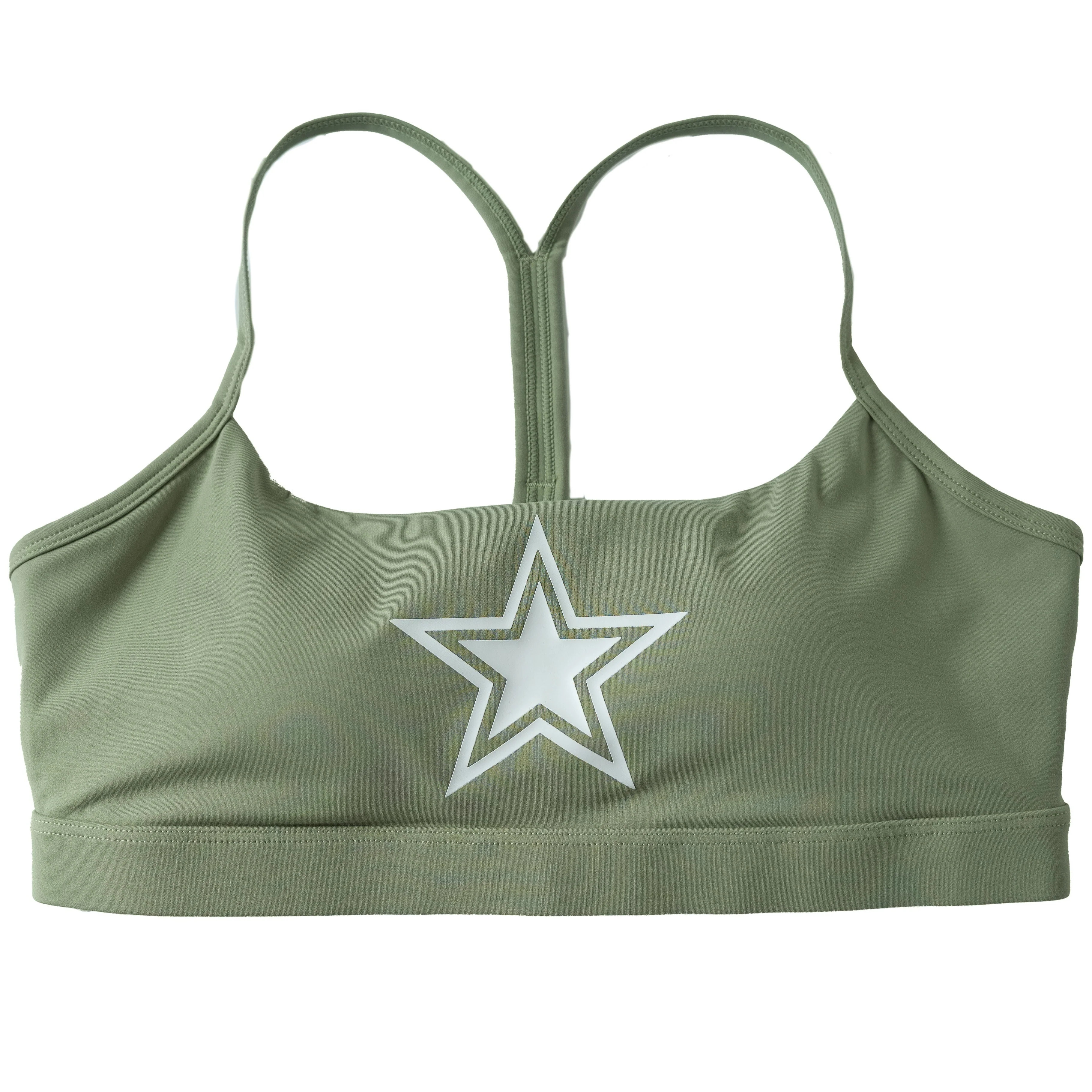 CLASSIC SPORTS BRA STAR BOY - GREEN / WHITE - Image 3