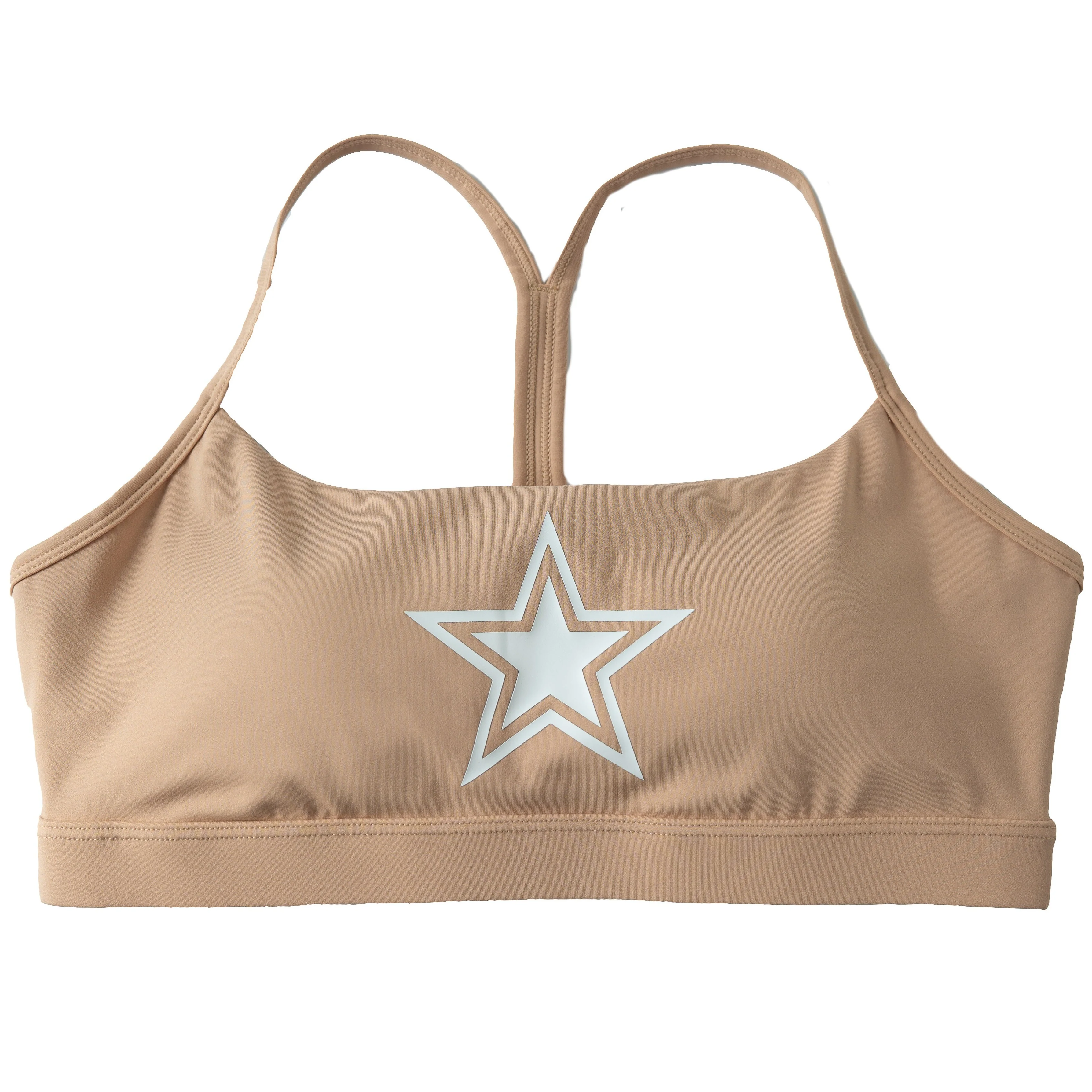 CLASSIC SPORTS BRA STAR BOY - SAND / WHITE - Image 3