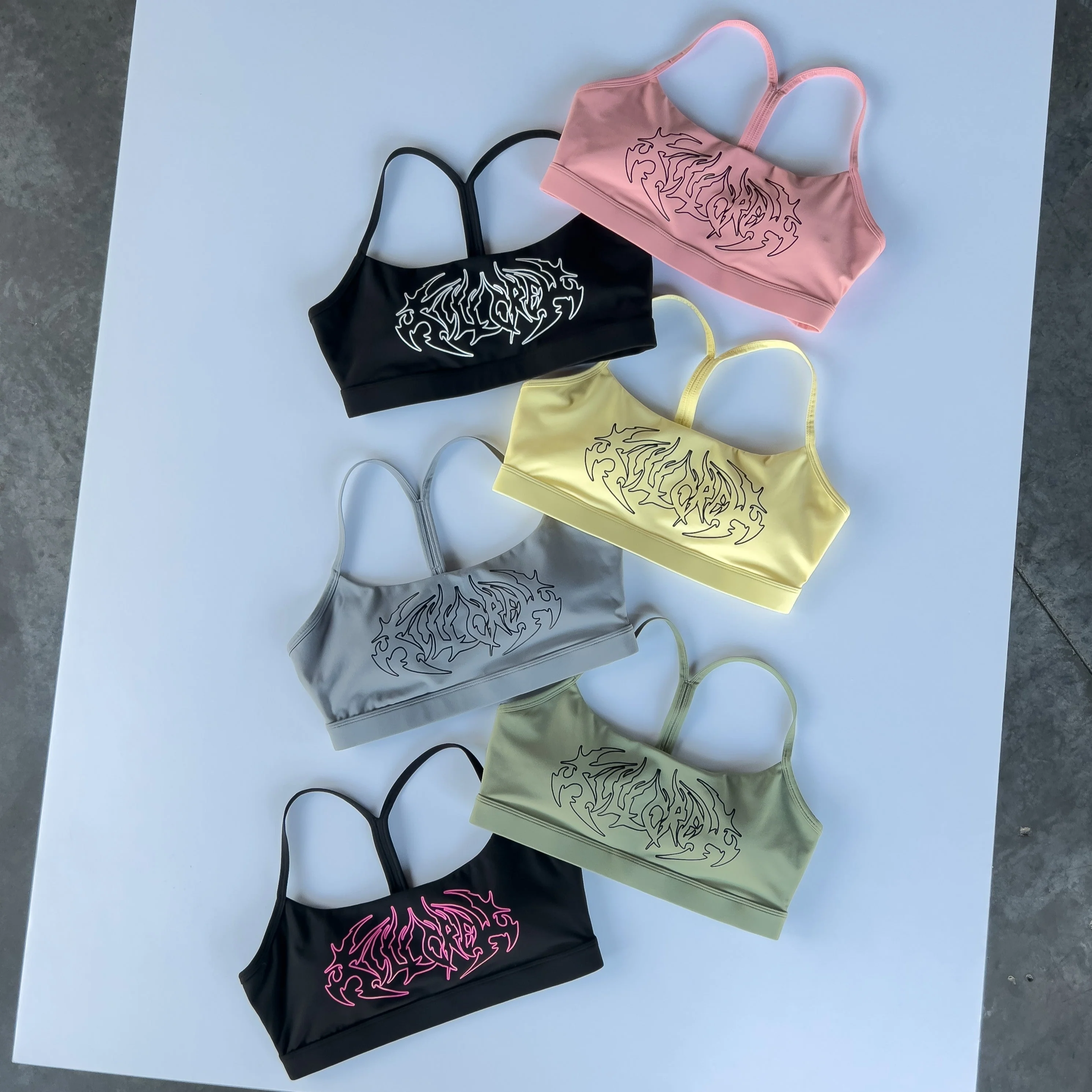 CLASSIC SPORTS BRA TRIBAL - BLACK / PINK - Image 5