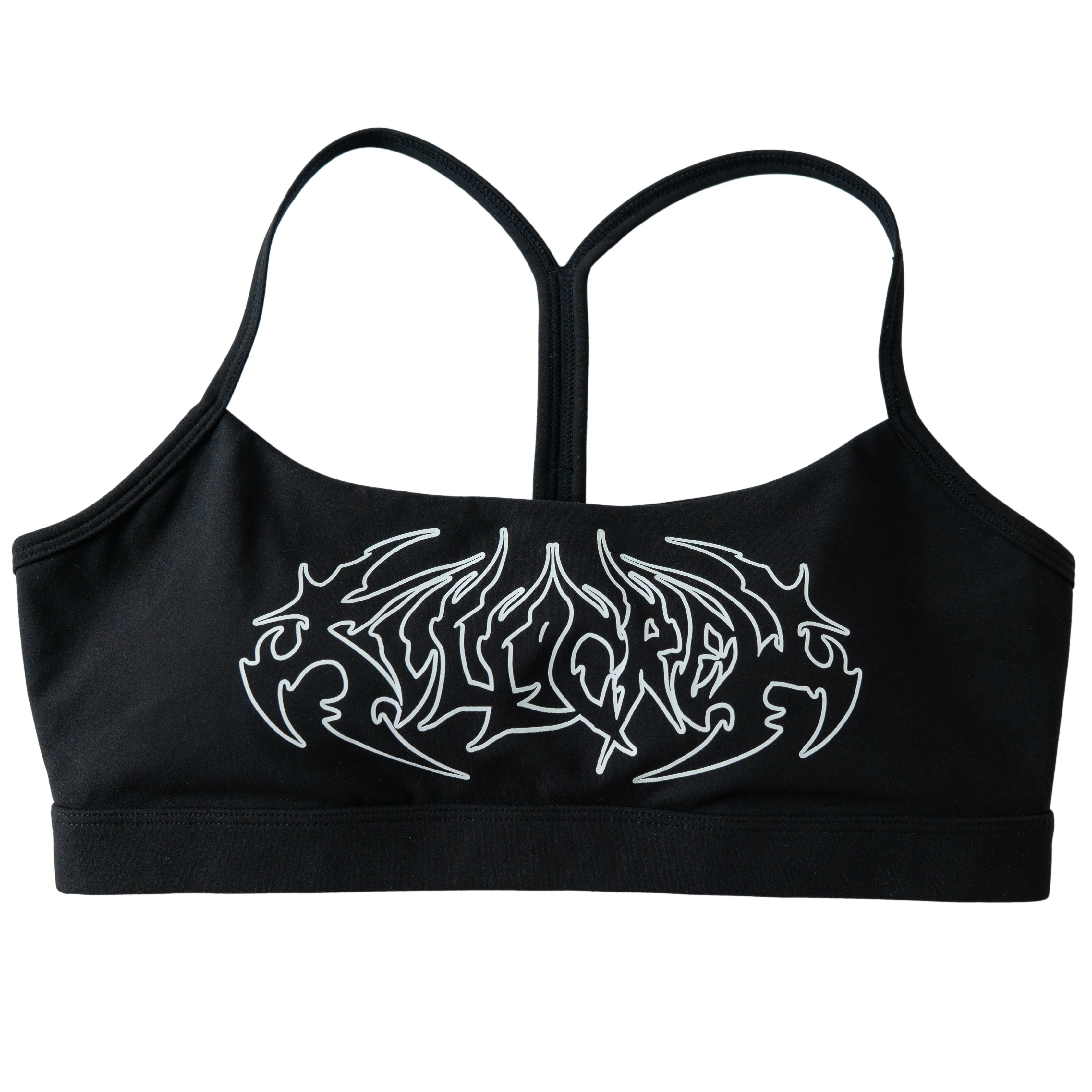 CLASSIC SPORTS BRA TRIBAL - BLACK / WHITE - Image 3