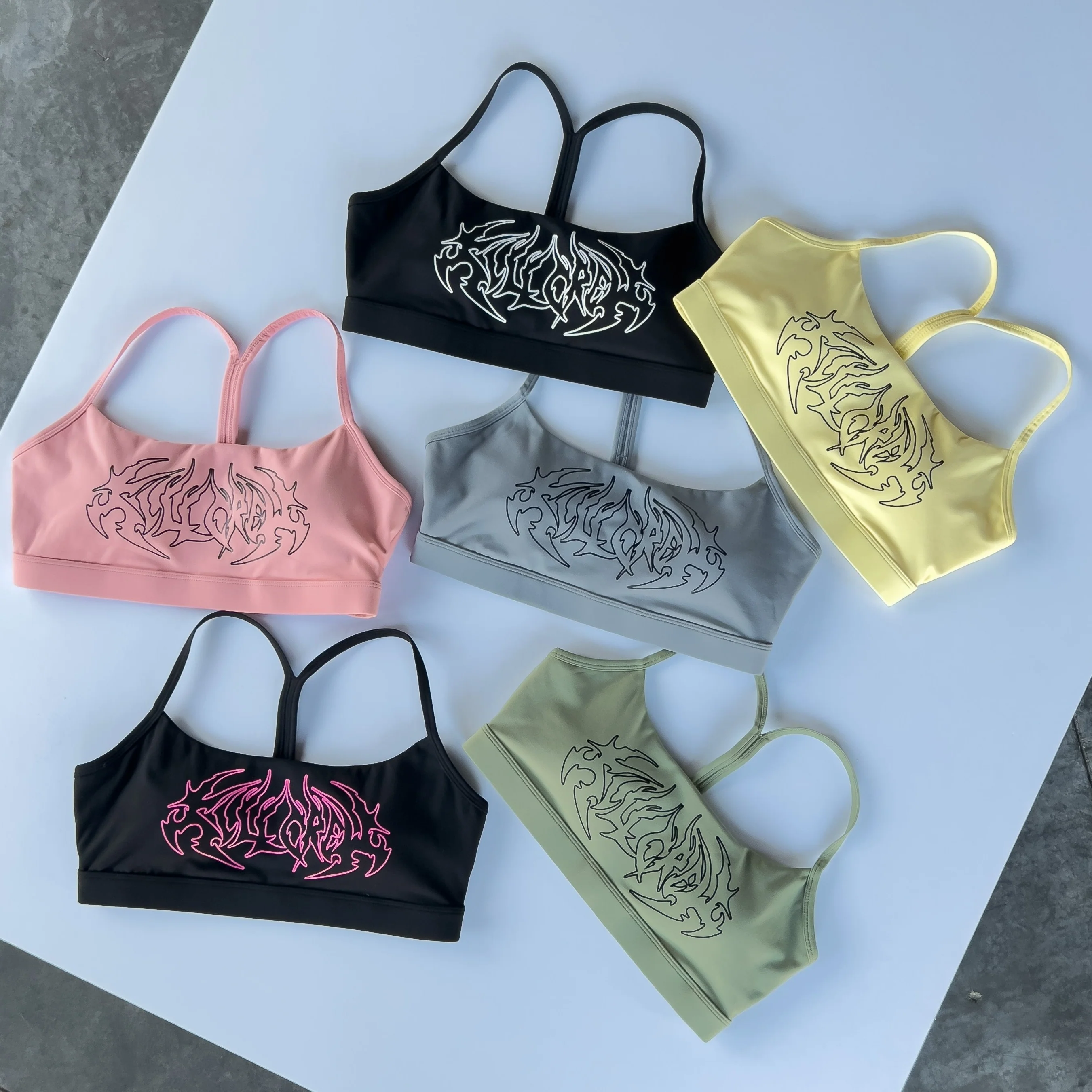 CLASSIC SPORTS BRA TRIBAL - GREEN / BLACK - Image 5
