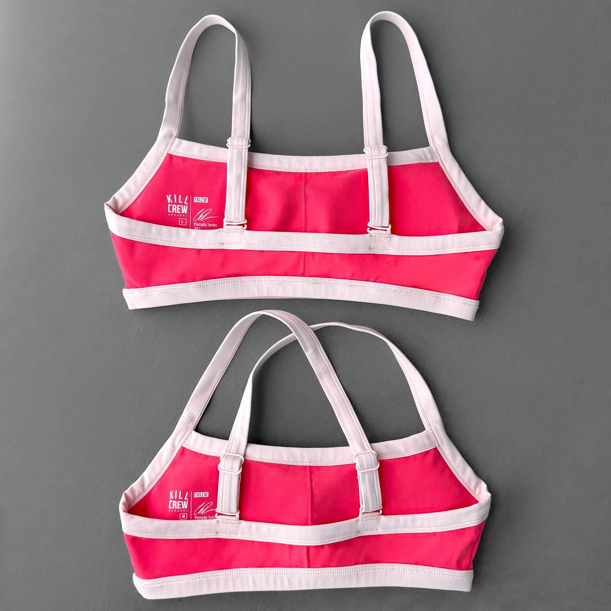 COLOR BLOCK SPORTS BRA - PINK - Image 5