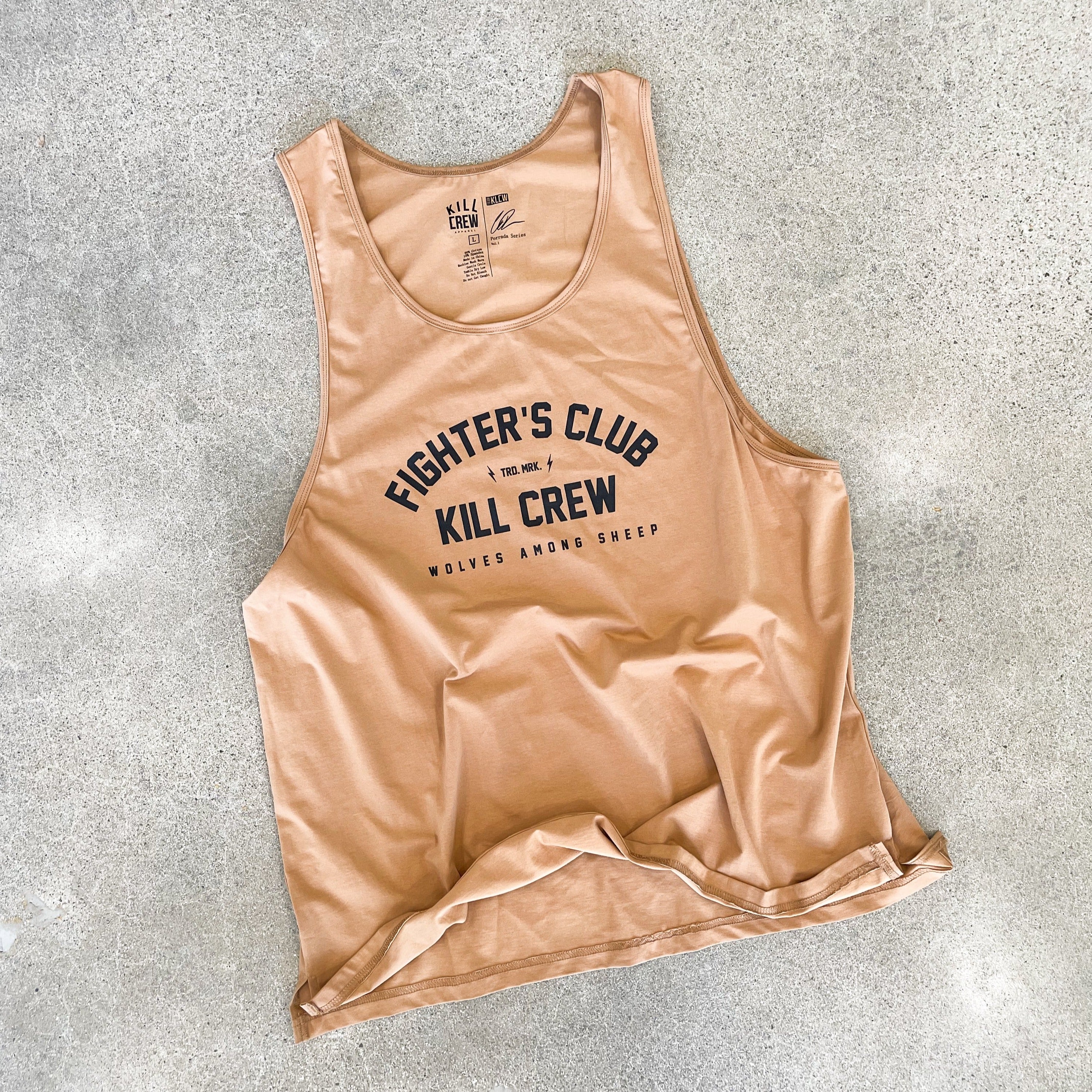 FIGHTER'S CLUB TANK TOP - SAND - Image 2
