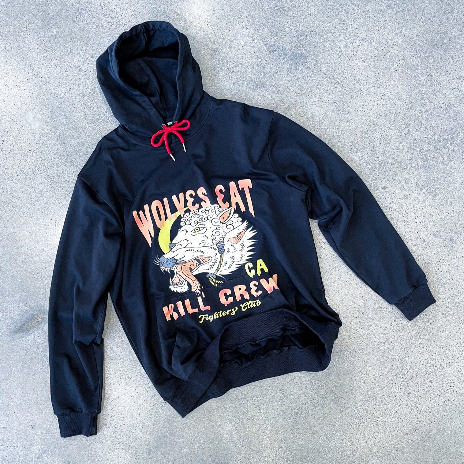 WOLVES EAT HOODIE- BLACK - Image 2
