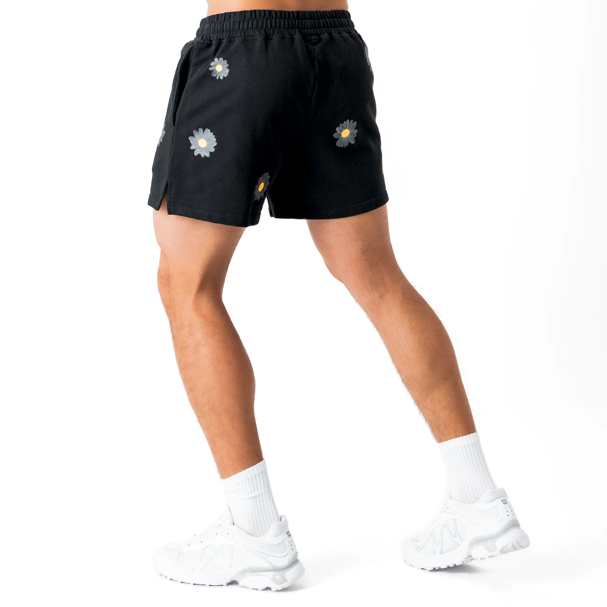 COTTON SHORTS (MID THIGH CUT) DAISY - BLACKOUT - Image 4
