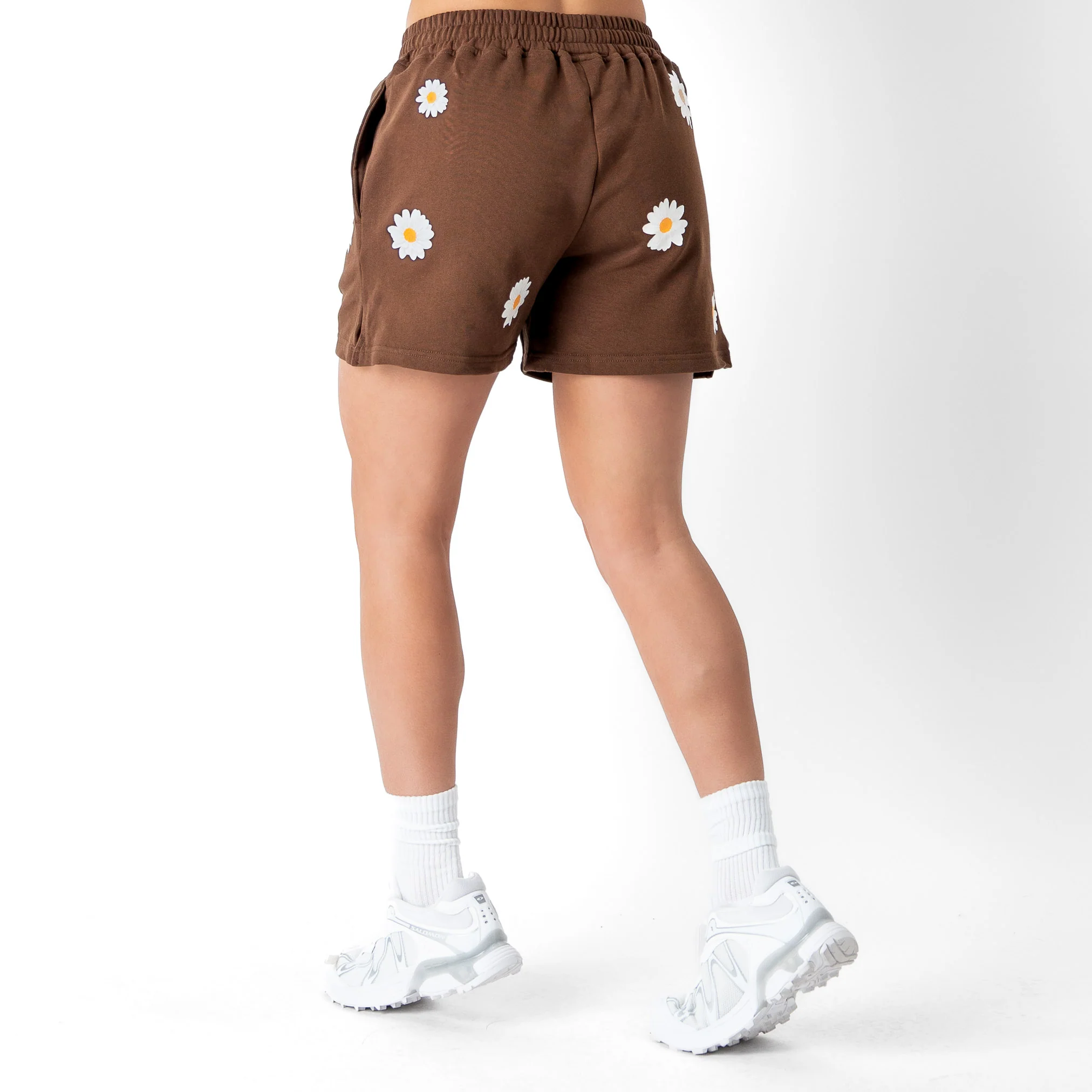 COTTON SHORTS (MID THIGH CUT) DAISY - BROWN - Image 6