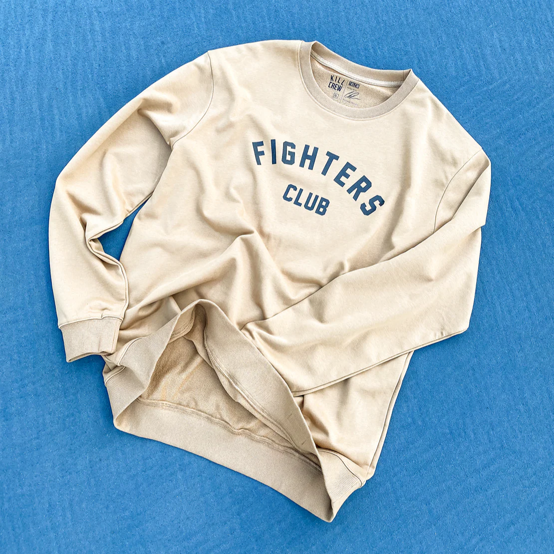FIGHTER'S CLUB CREW NECK - SAND - Image 3
