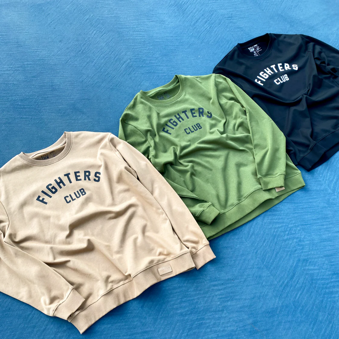 FIGHTER'S CLUB CREW NECK - SAND - Image 4