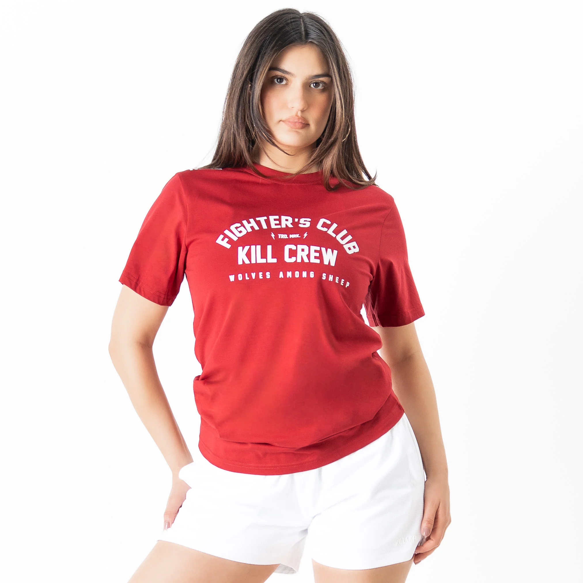 FIGHTER'S CLUB T-SHIRT - MAROON - Image 5