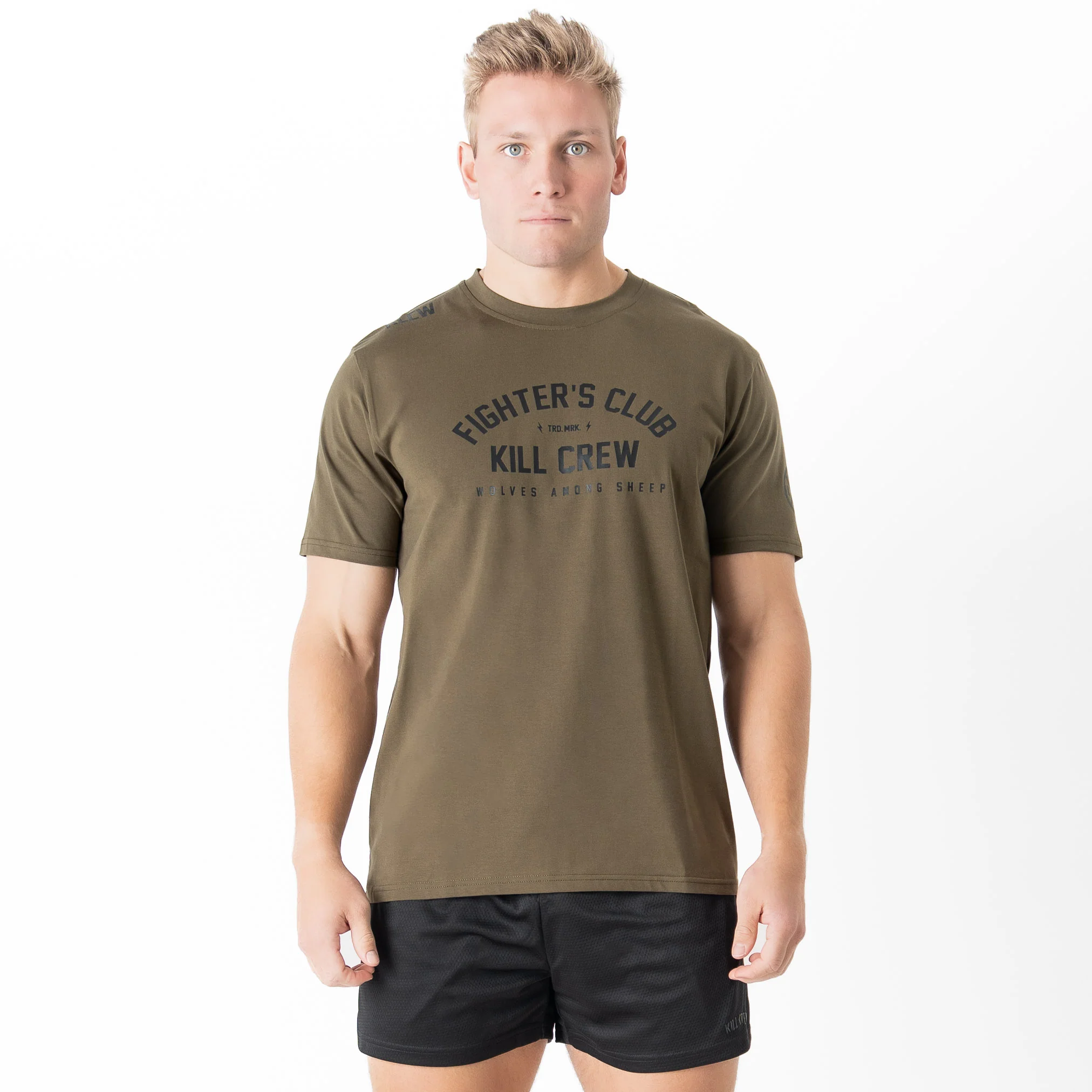 FIGHTER'S CLUB T-SHIRT - OLIVE - Image 3