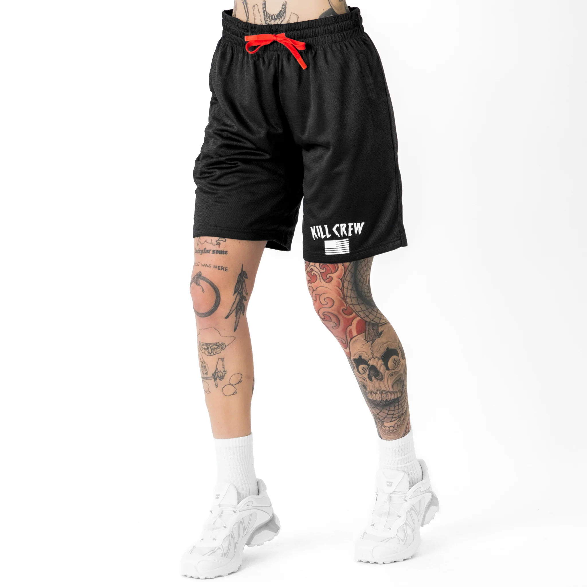 RELAXED CUT SHORTS FLAG - BLACK - Image 6