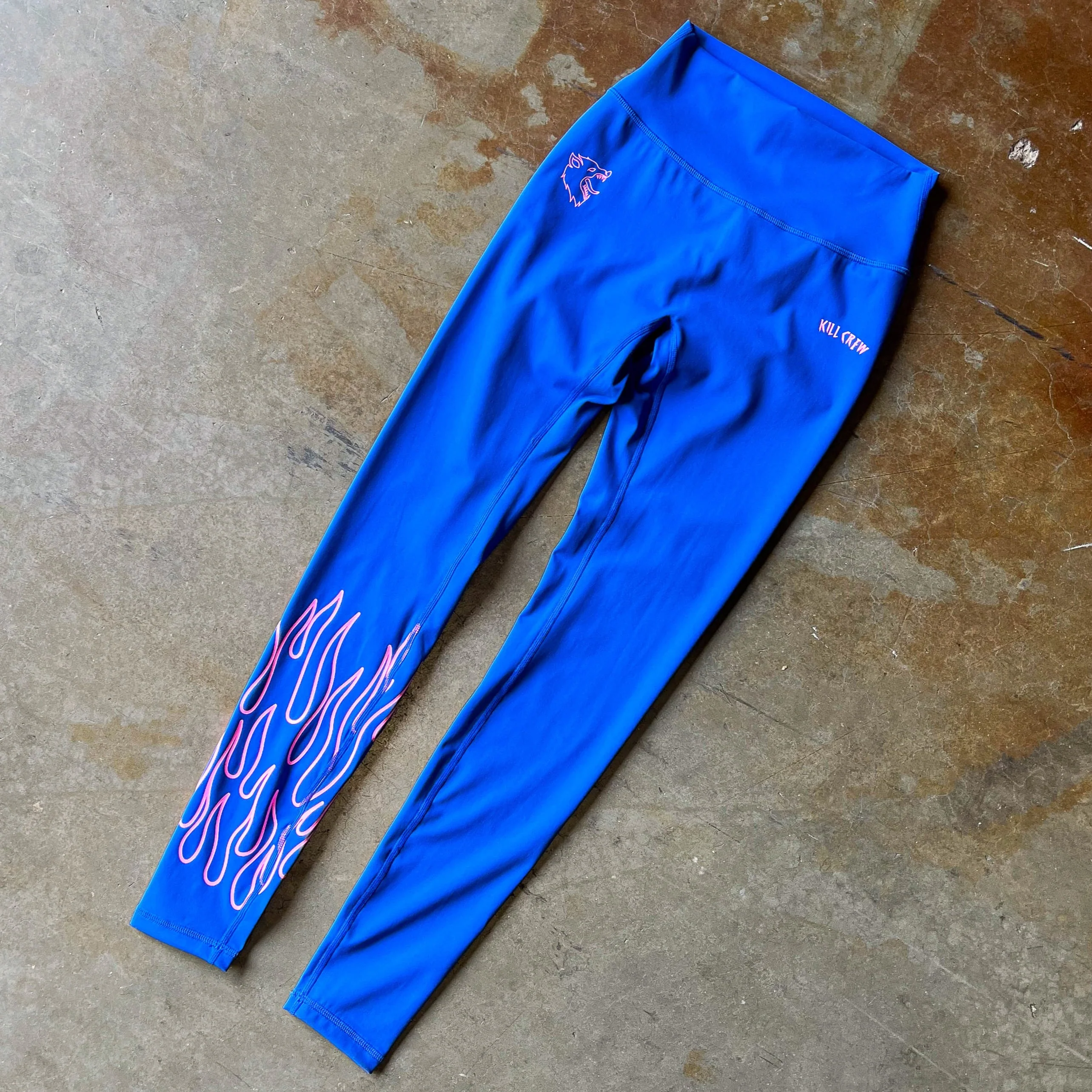 FLAME LEGGINGS - BLUE / PINK - Image 5