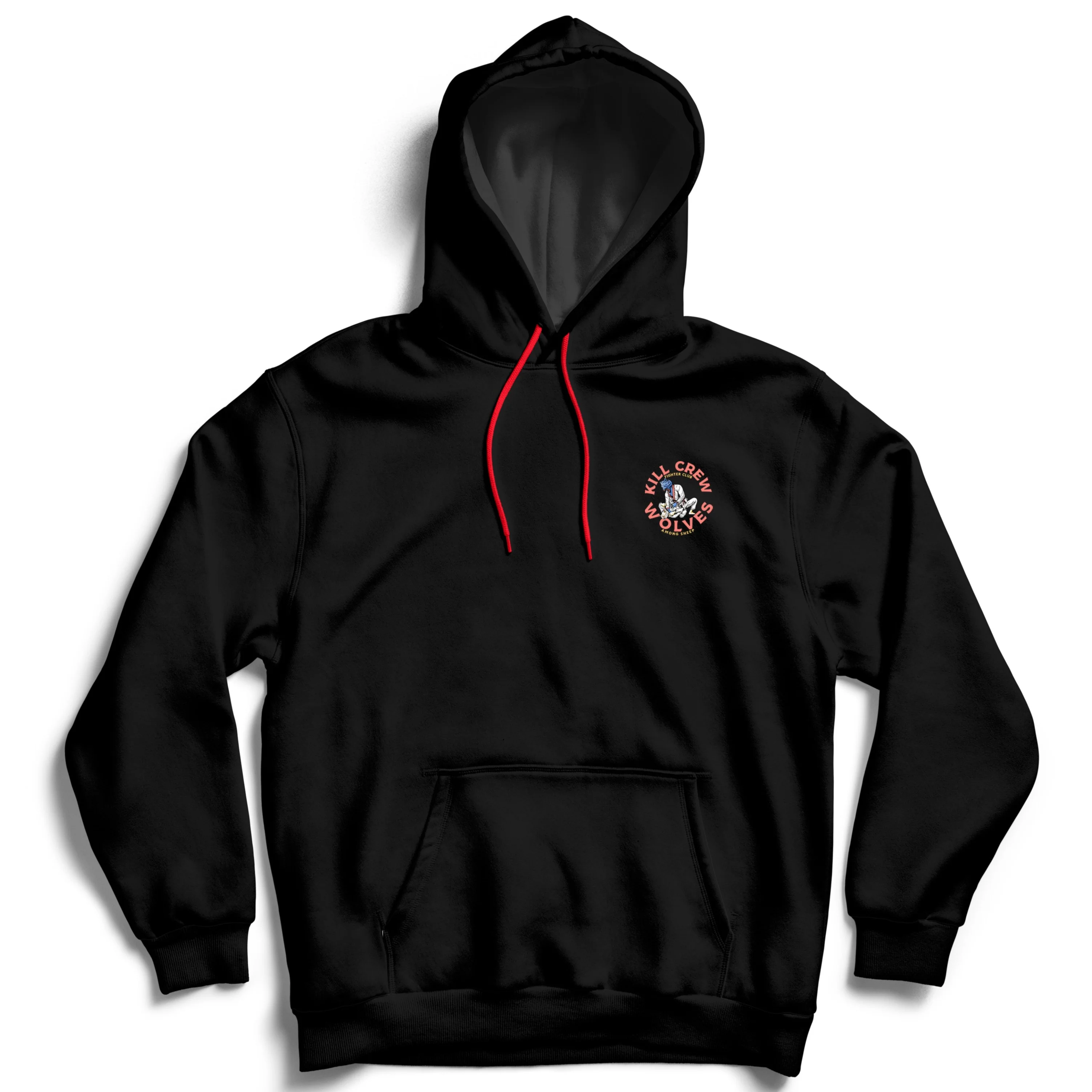 GI JIU JITSU WOLVES AMONG SHEEP HOODIE - BLACK - Image 2