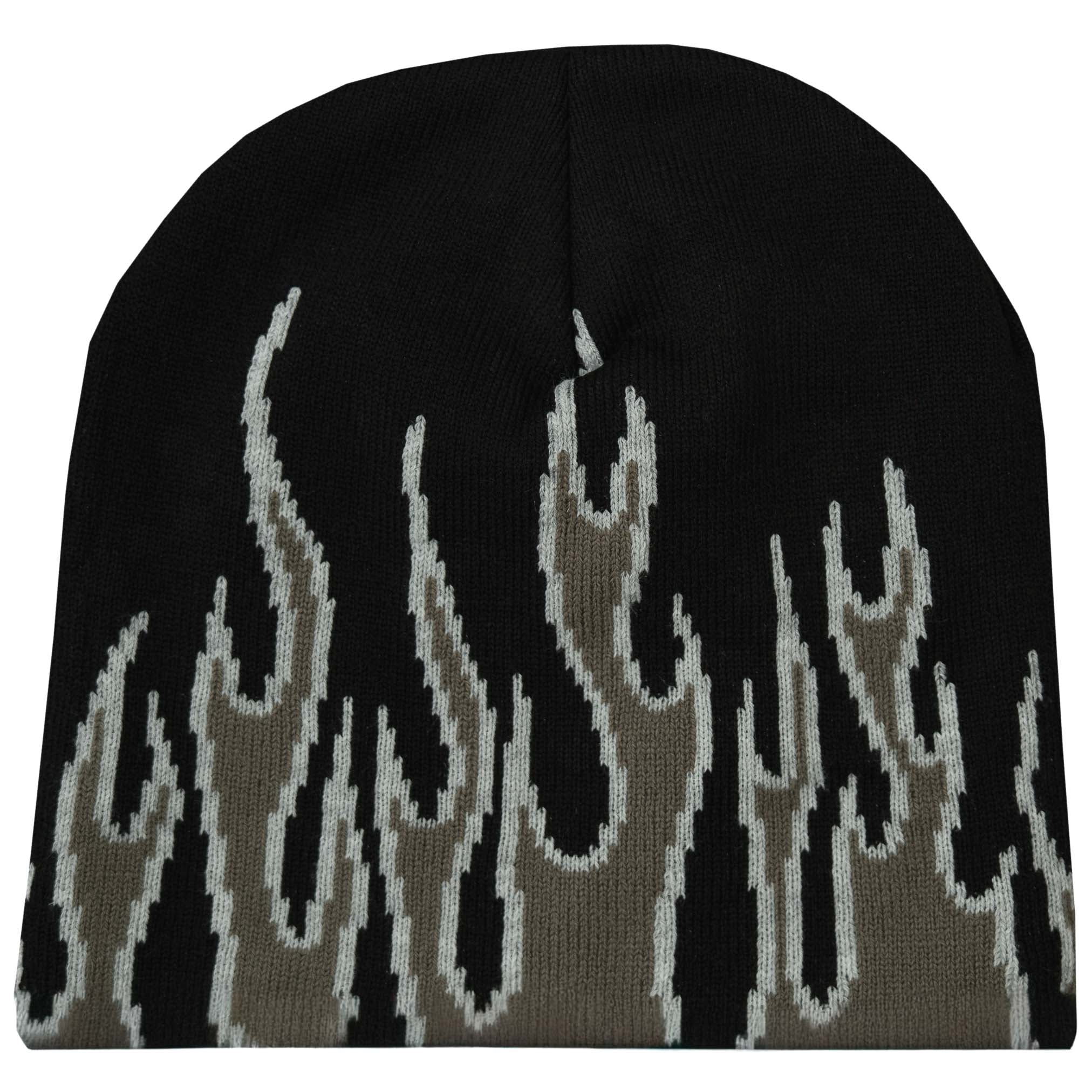 FLAME SKULL CAP BEANIE - BLACKOUT - Image 6