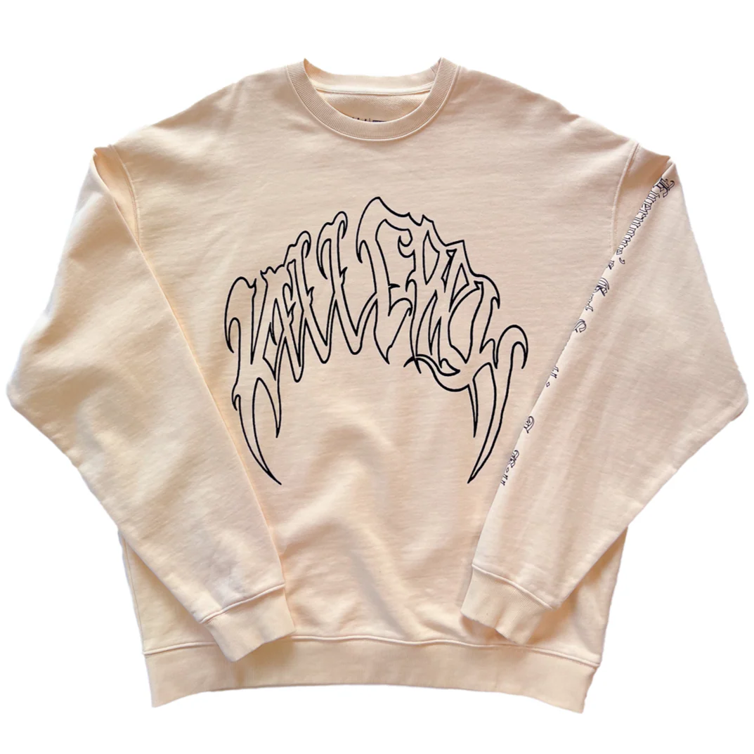 OVERSIZED HEAVYWEIGHT "CLASSIC" CREW NECK - CREAM