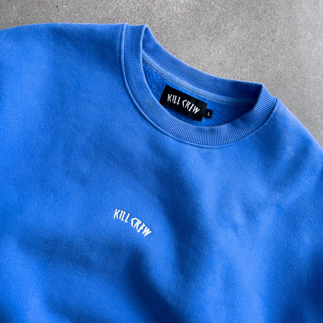 OVERSIZED LUX "SIMPLE" CREWNECK - BLUE - Image 3