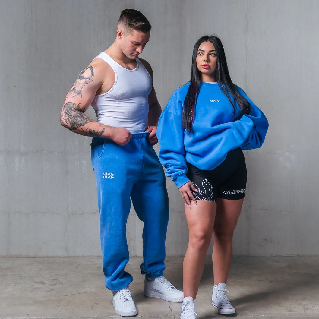 OVERSIZED LUX "SIMPLE" CREWNECK - BLUE - Image 5