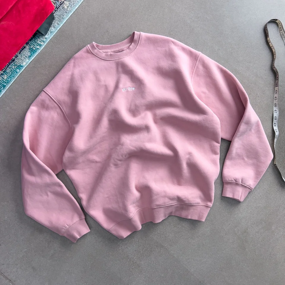 OVERSIZED LUX "SIMPLE" CREWNECK - ROSÉ - Image 2