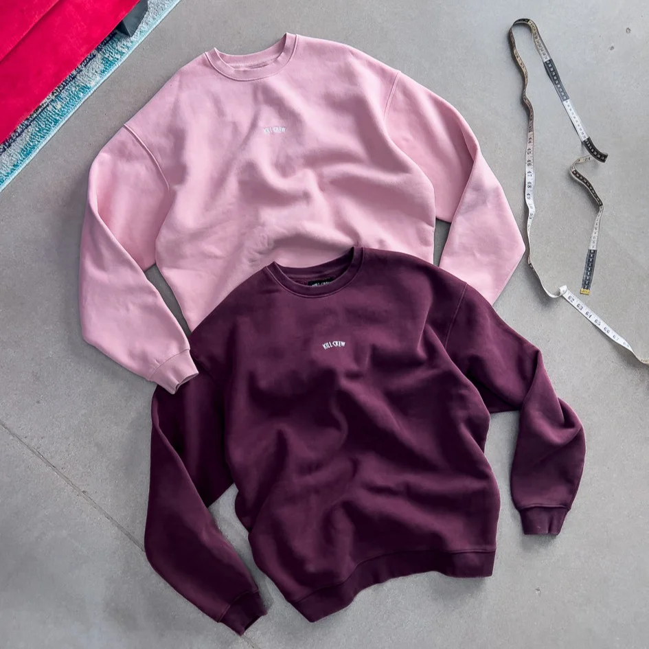 OVERSIZED LUX "SIMPLE" CREWNECK - ROSÉ - Image 4
