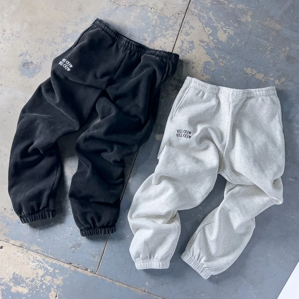 HEAVYWEIGHT LUX "SIMPLE" SWEATPANTS - BLACK - Image 3