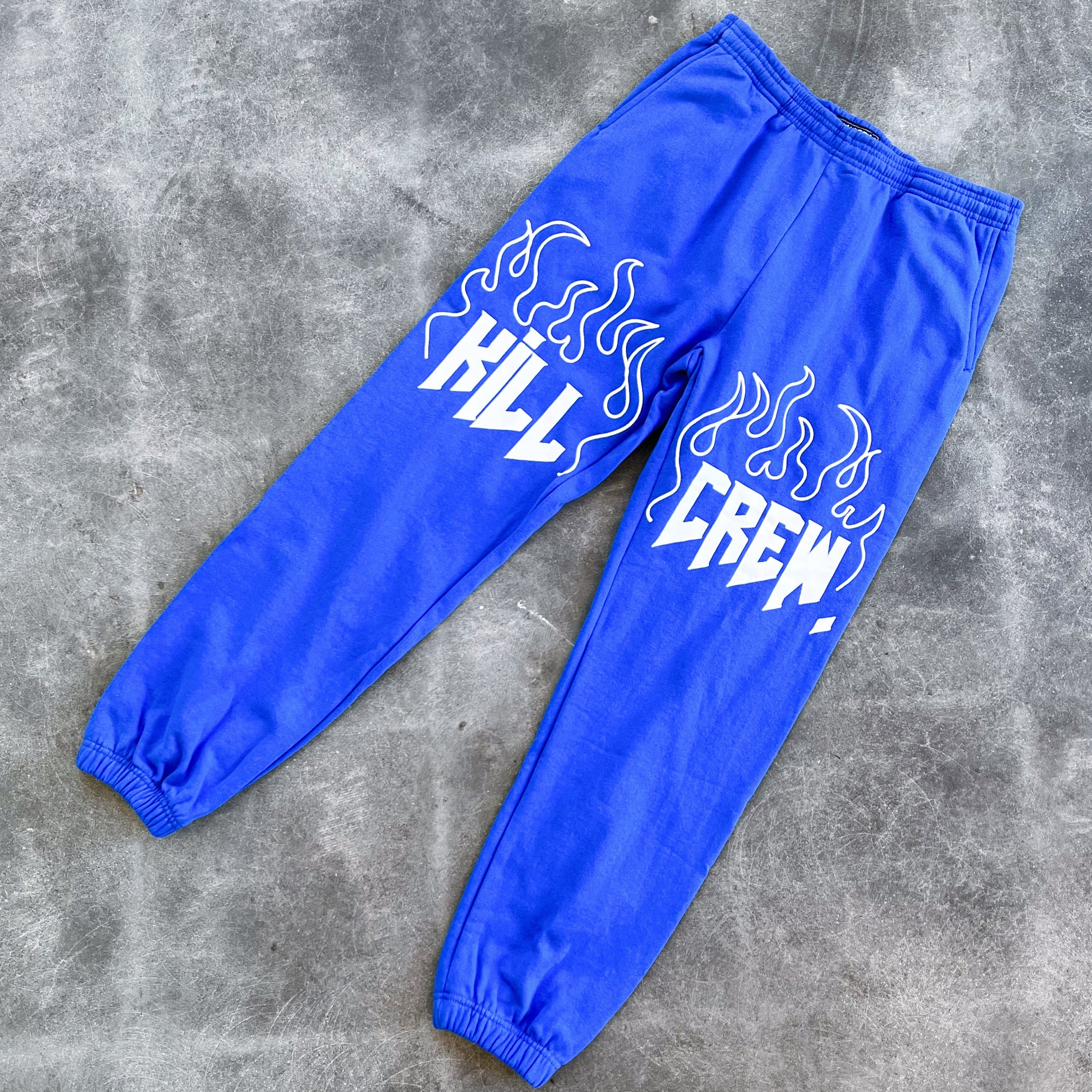 HEAVYWEIGHT LUX SWEATPANTS FLAME - BLUE / WHITE - Image 2