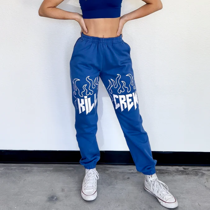 HEAVYWEIGHT LUX SWEATPANTS FLAME - BLUE / WHITE - Image 3