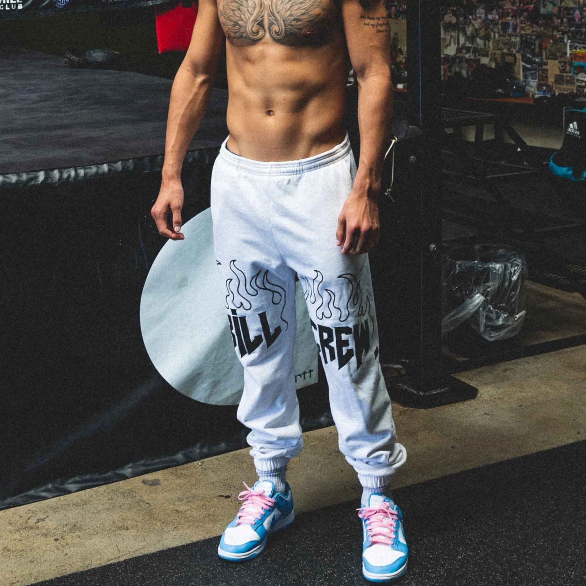 HEAVYWEIGHT LUX SWEATPANTS FLAME - ORANGE - Image 4