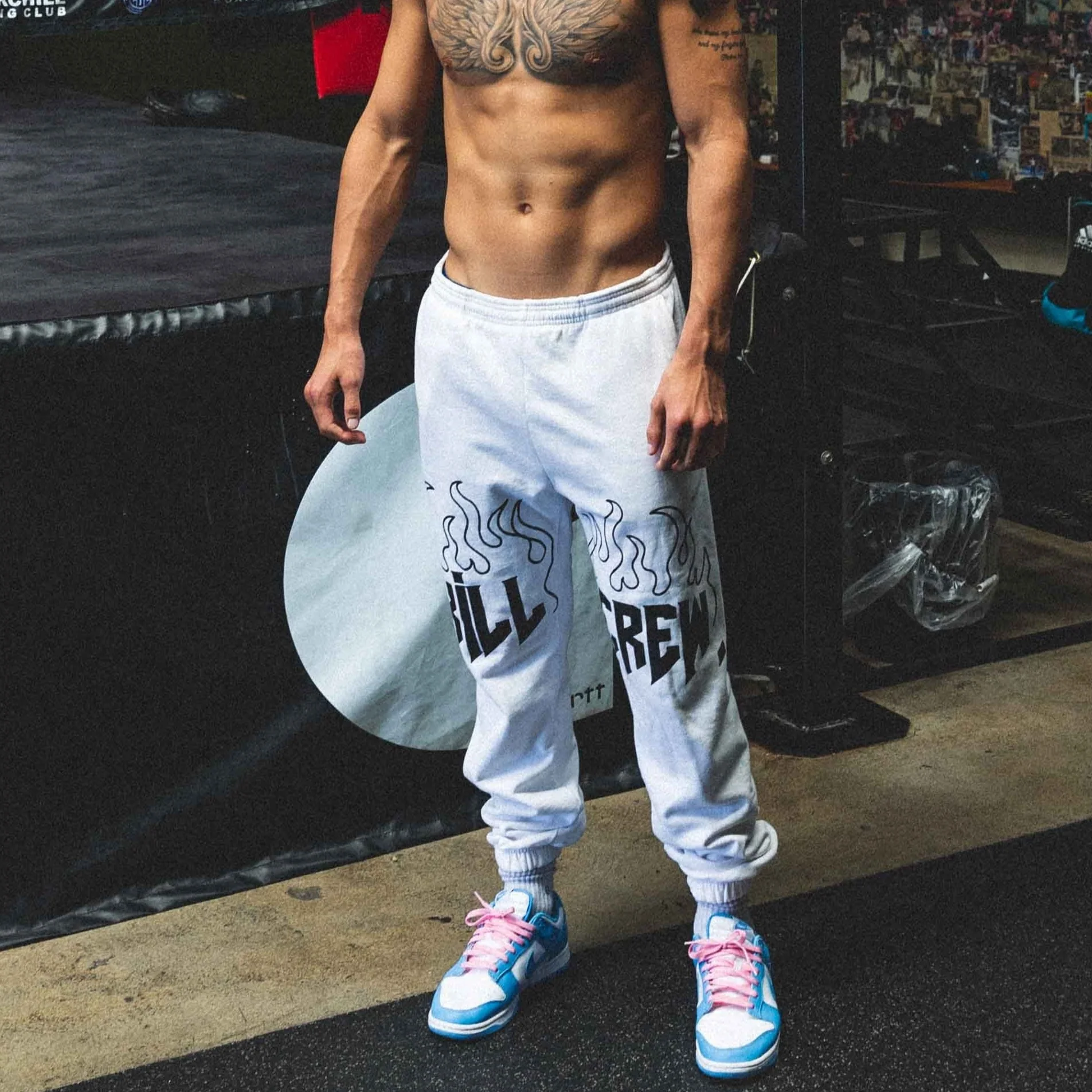HEAVYWEIGHT LUX SWEATPANTS FLAME - WHITE - Image 4