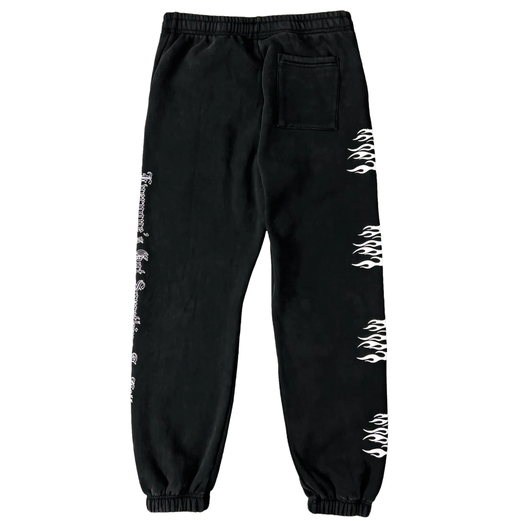 HEAVYWEIGHT LUX "WAR WOLF" SWEATPANTS - BLACK - Image 2