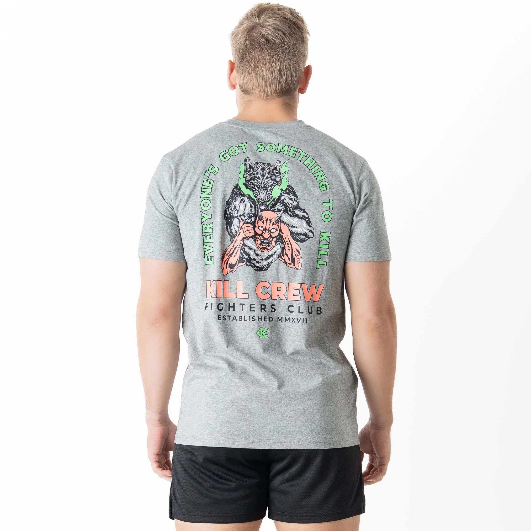 INNER DEMONS T-SHIRT - GREY - Image 4