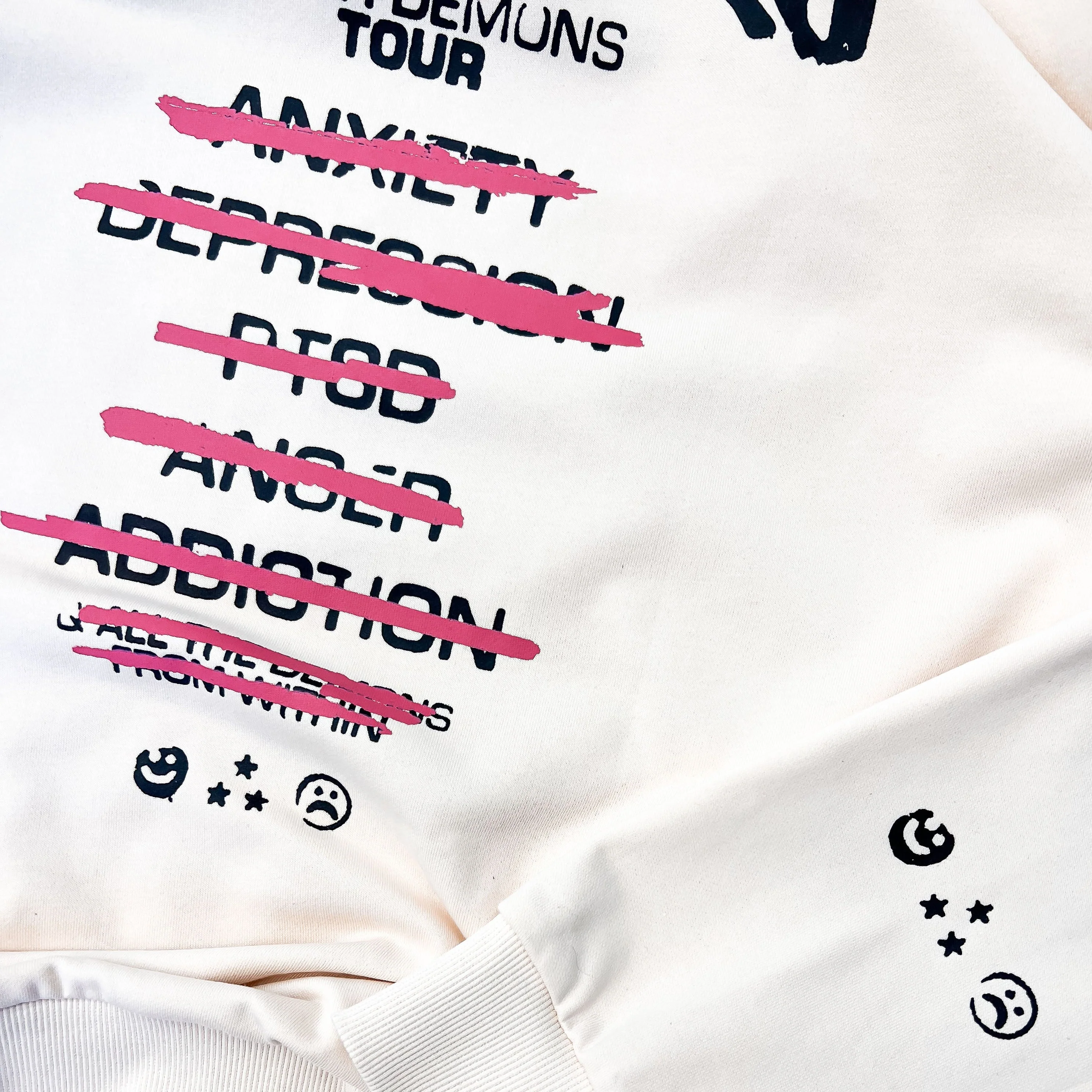 INNER DEMONS TOUR HOODIE - CREAM - Image 4
